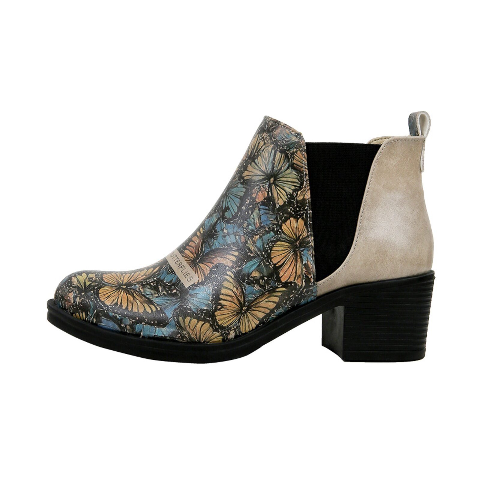 DOGO Eve Chelsea Boot Moths And Butterflies Damen Stiefeletten Stiefelette günstig online kaufen