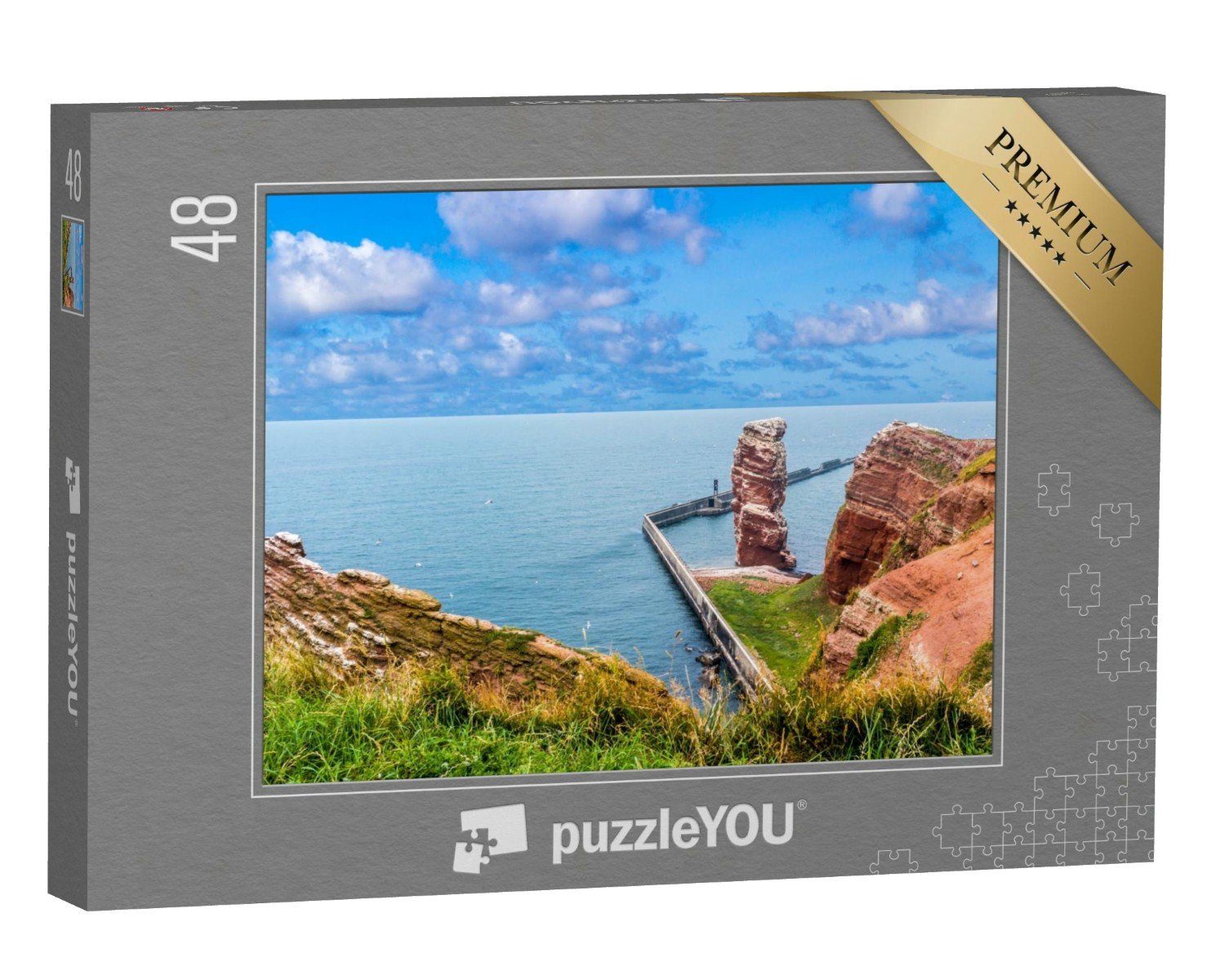 puzzleYOU Puzzle Die Nordseeküste von Helgoland, 48 Puzzleteile, puzzleYOU-Kollektionen