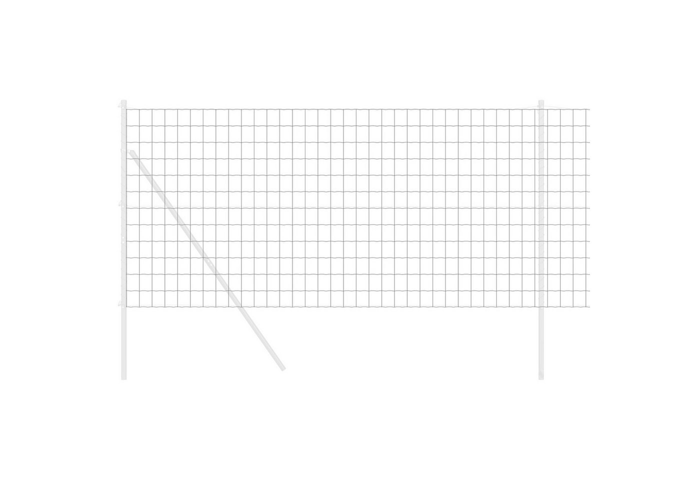 Thumbnail - vidaXL Gartenzaun Euro Zaun Grau 1x25 m Stahl, (1-St)