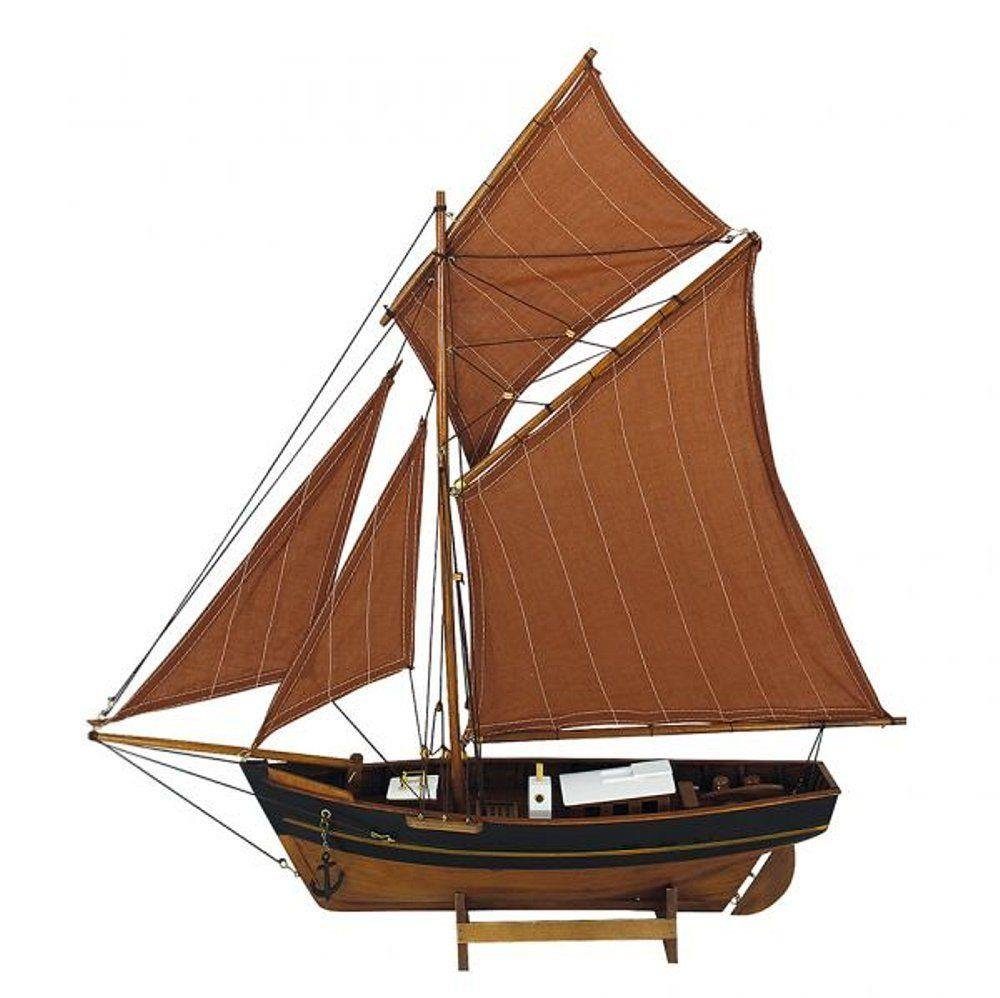 Dekoobjekt Segel Fischer, Ostsee Kutter, Fischereiboot 60 cm