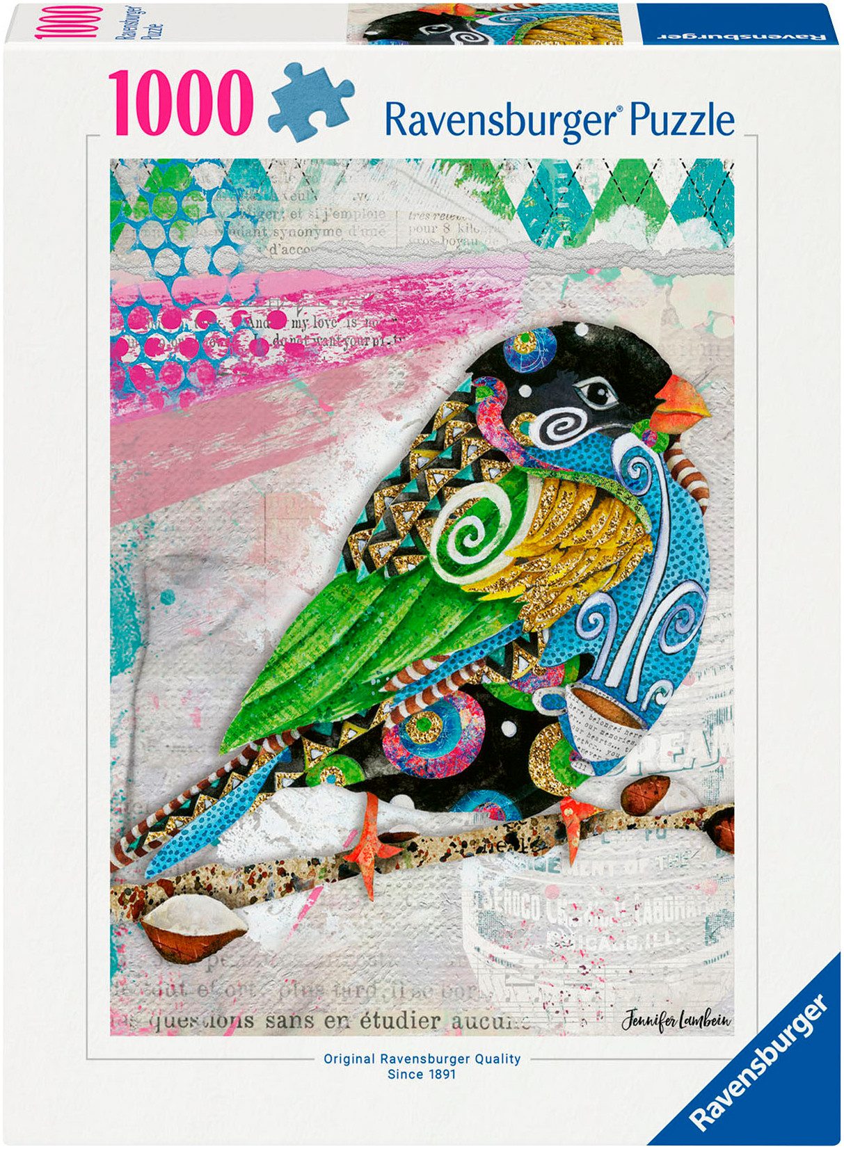 Ravensburger Puzzle Bunter Vogel, 1000 Puzzleteile, Made in Germany günstig online kaufen