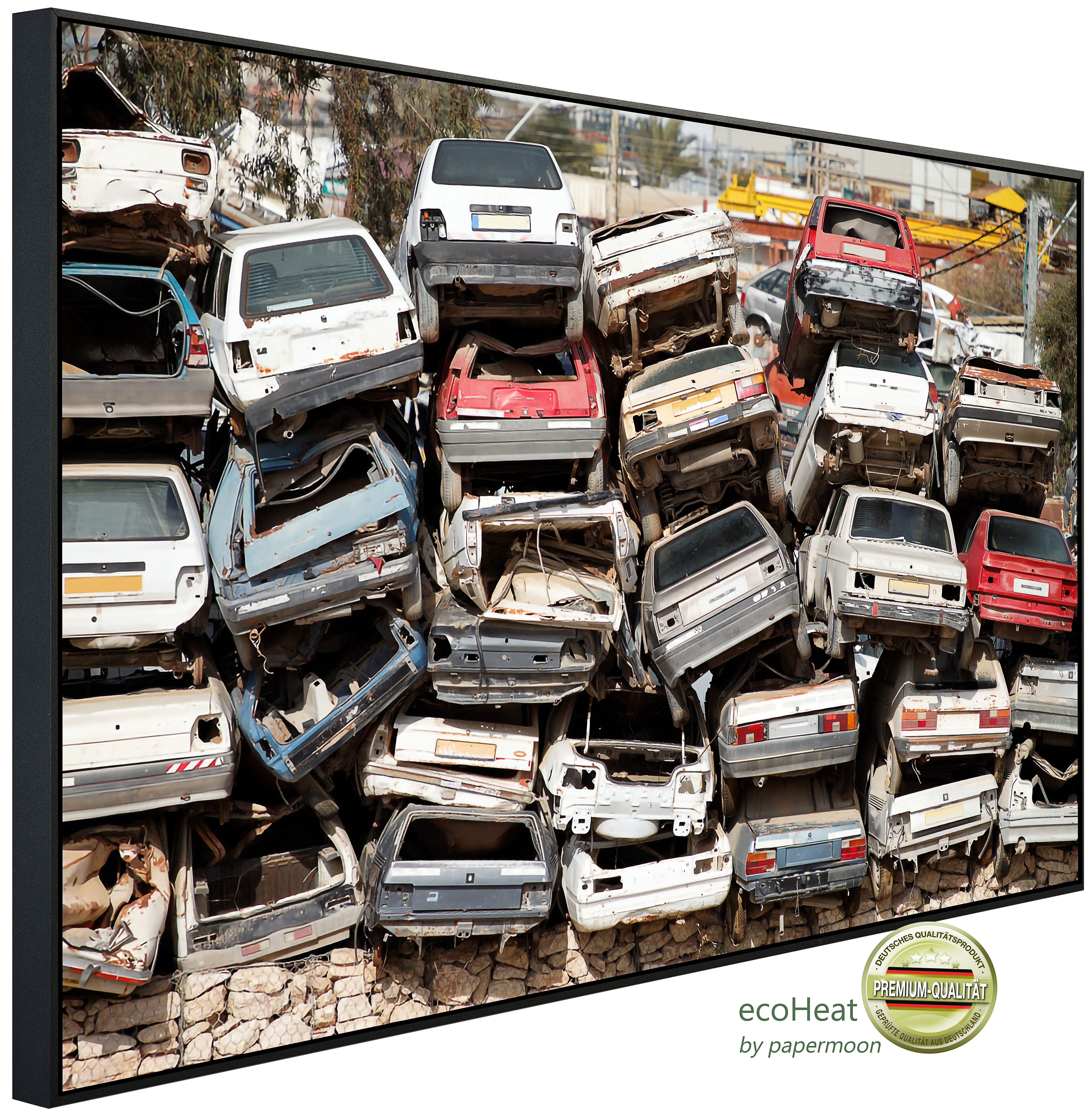 Papermoon Infrarotheizung INFRAROT-BILD-HEIZUNG, Autowracks, TÜV-Rheinland/GS zertifiziert, angenehme Strahlungswärme