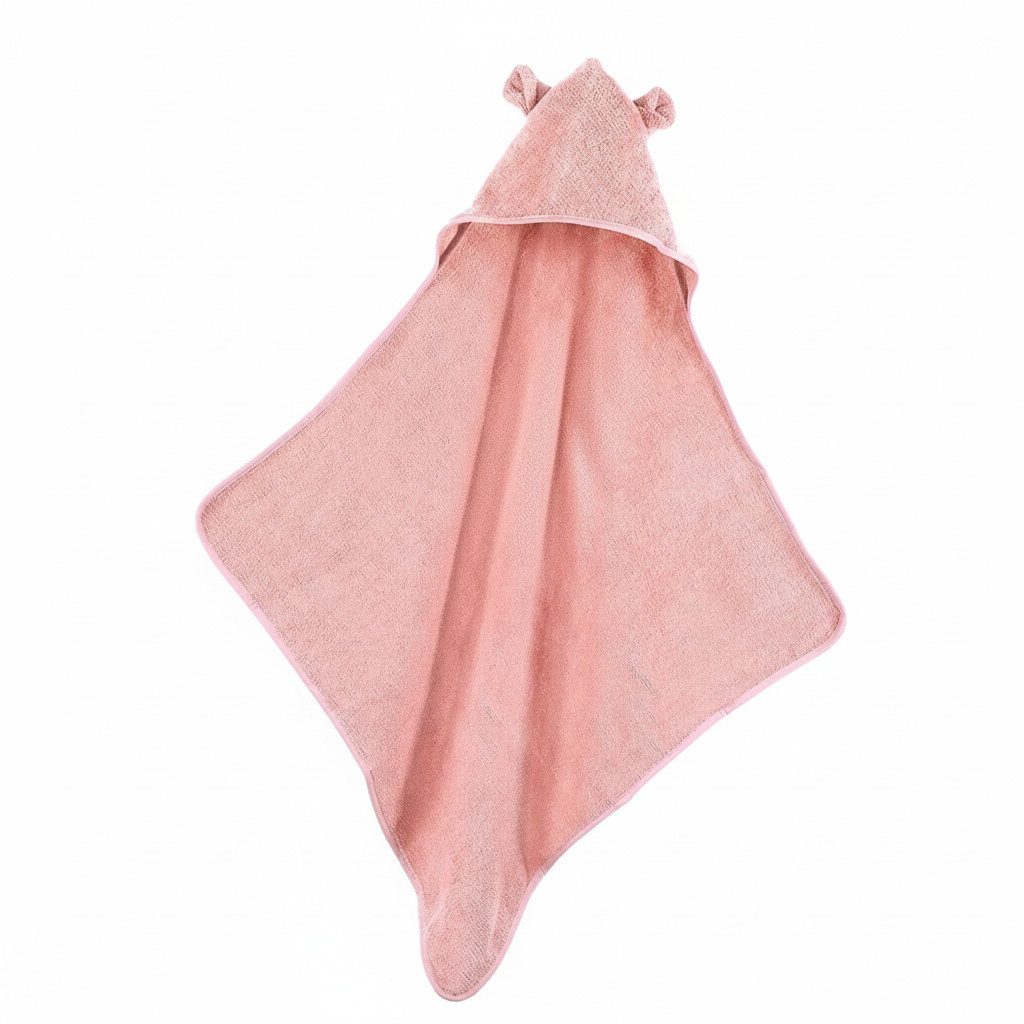 Moyo Kapuzenhandtuch mit süßen Ohren Rose, mit süßer Kapuze