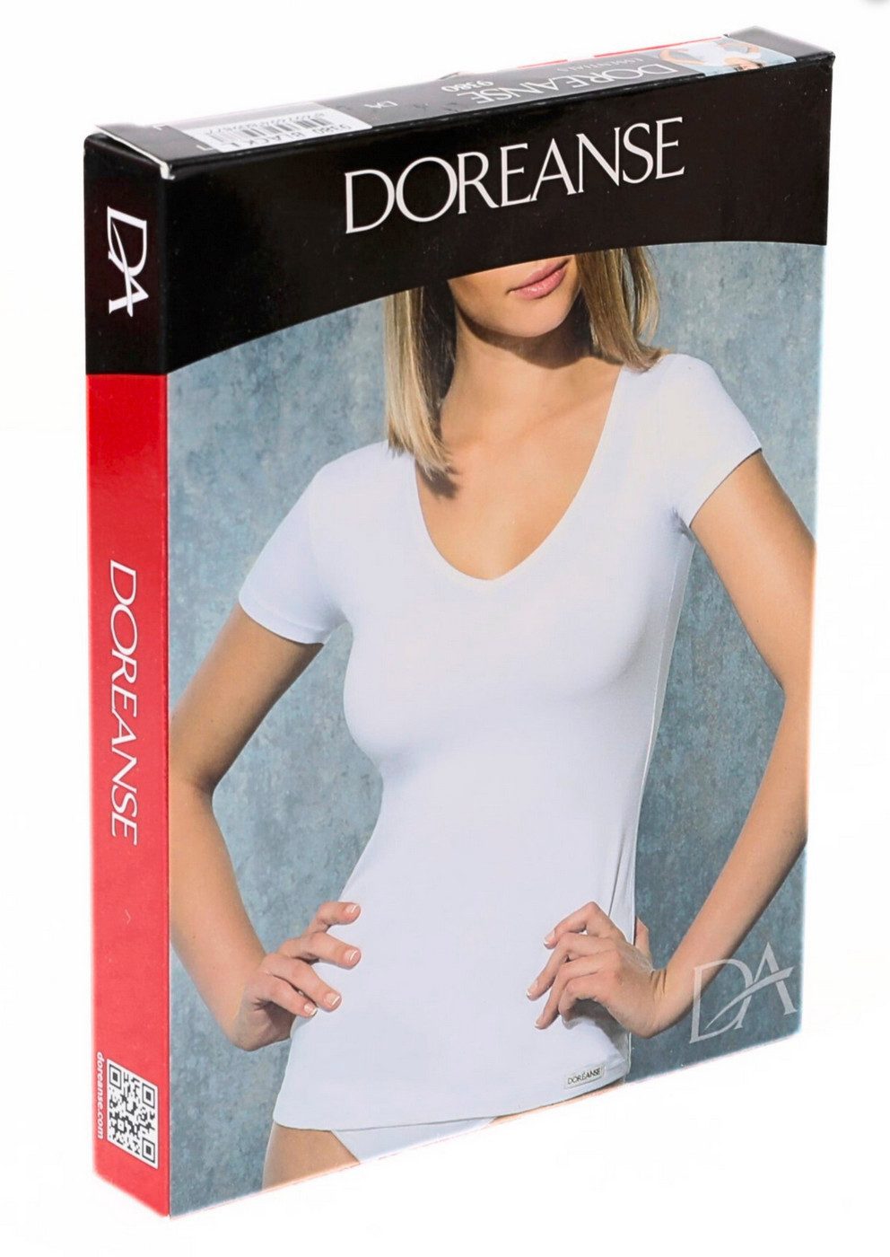 DOREANSE T-Shirt Damen Premium Basic Top Ultraweich Langlebig 9380 - 2 Farben