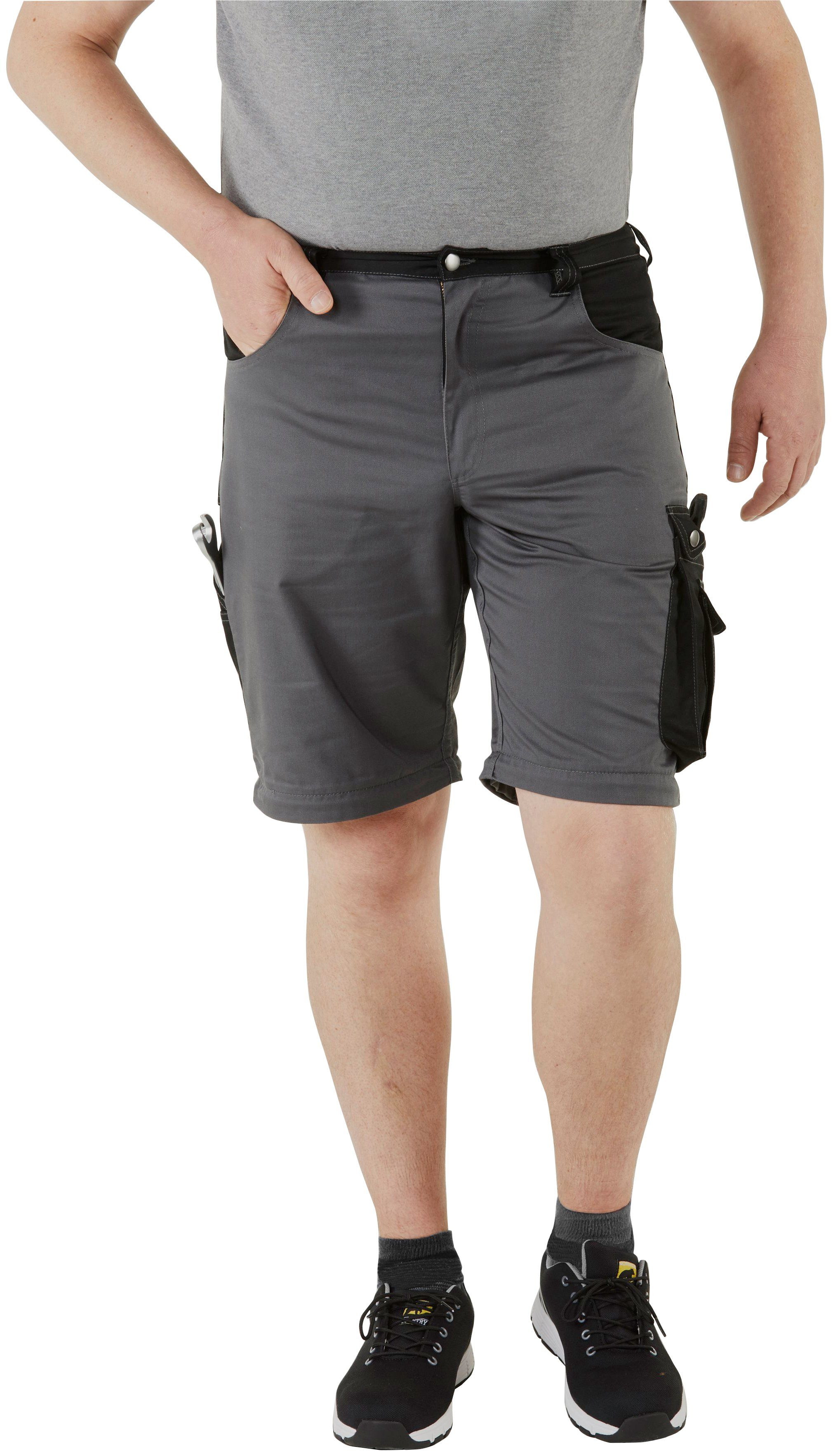 Funktion: einem Country Northern Beinverlängerung Worker 8 Shorts lange Zipp-off in Arbeitshose (verstärkter mit möglich, Arbeitshose und Kniebereich, Taschen)