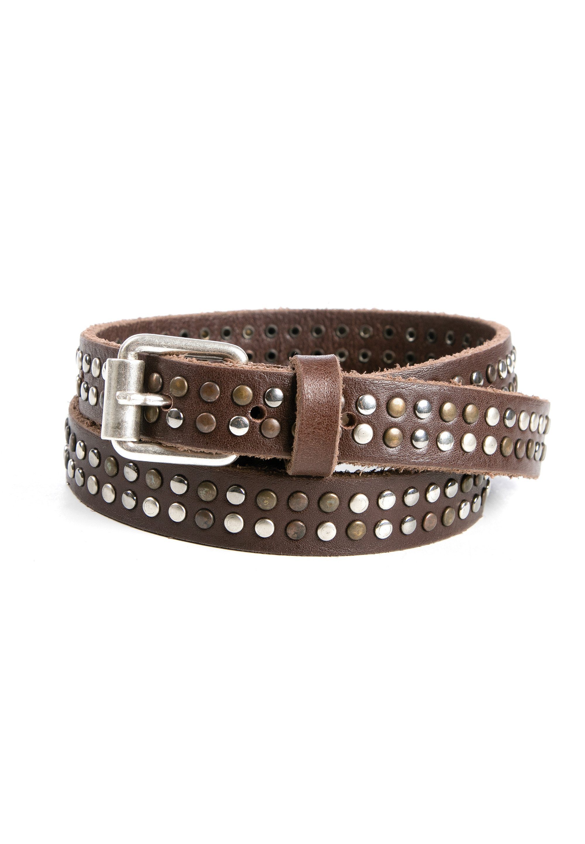 Cassandra Accessoires Nietengürtel aus echtem Leder MADE IN GERMANY