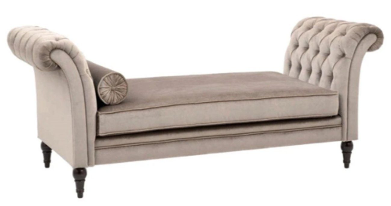JVmoebel Chaiselongue Chaiselongue Neu Wohnzimmer Lounge Möbel Modern Design, Made in Europe Silber | Chaiselongues
