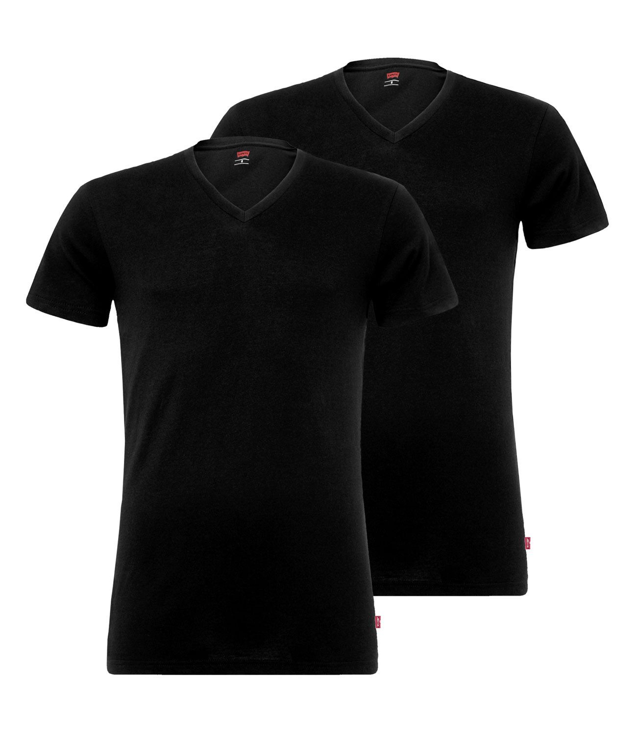 Levi's 2-er Set T-Shirt V-Ausschnitt Schwarz günstig online kaufen