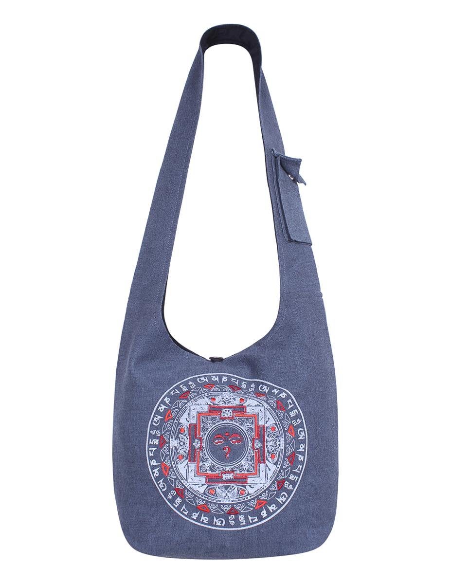 Vishes Shopper Vishes Damen Umhängetasche Stoff Beuteltasche Schulter Taschen Yogi, Hippie, Ethno, Festival Tasche