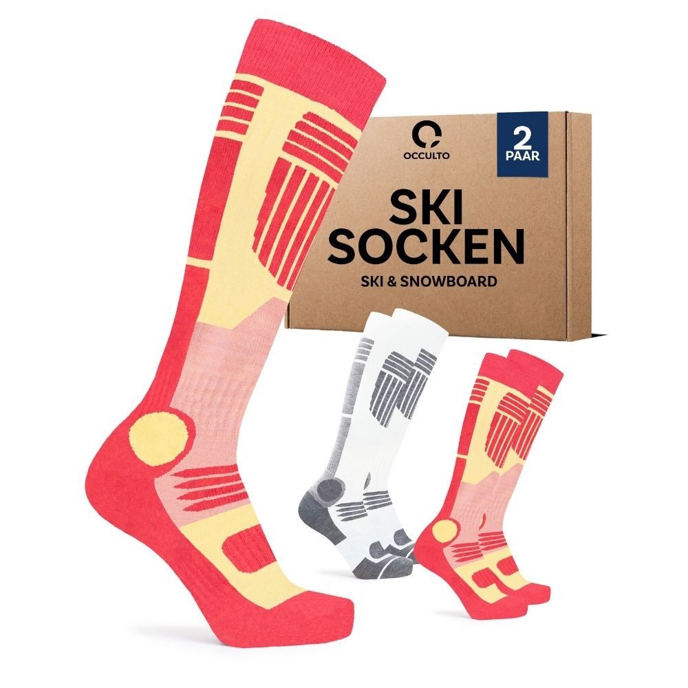 OCCULTO Skisocken Damen Skisocken 2er Pack (Modell: Maria) (2-Paar)