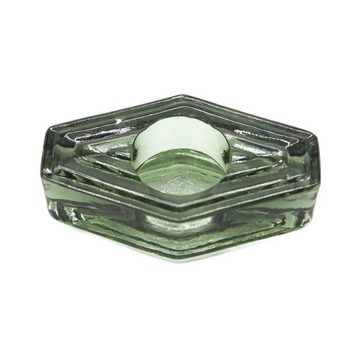 Brût Homeware Teelichthalter Handgefertigter Teelichthalter "Hexagon" aus recyceltem Glas