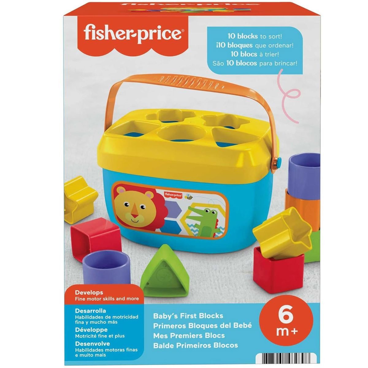 Mattel® MattelFFC84-Fisher-Price-BabysErste Bausteine–Sortier-&Stapelspiel+F Spielbausteine – Bild 3 von 3