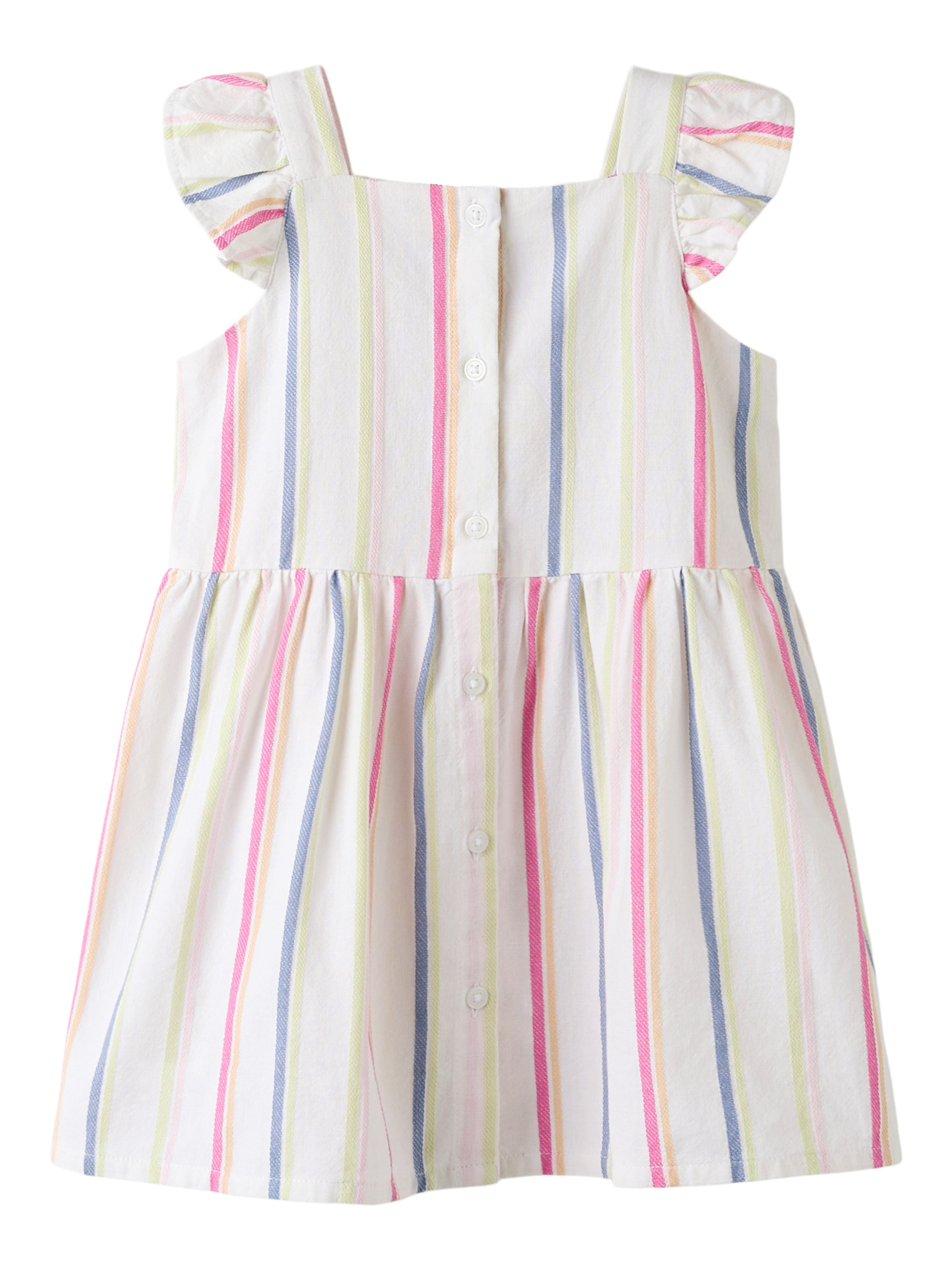 Name It Minikleid NMFFIMY CAPSL DRESS mit durchgehender Knopfleiste und im sommerlichen Streifendesign