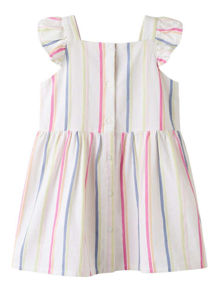 Name It Minikleid NMFFIMY CAPSL DRESS mit durchgehender Knopfleiste und im sommerlichen Streifendesign