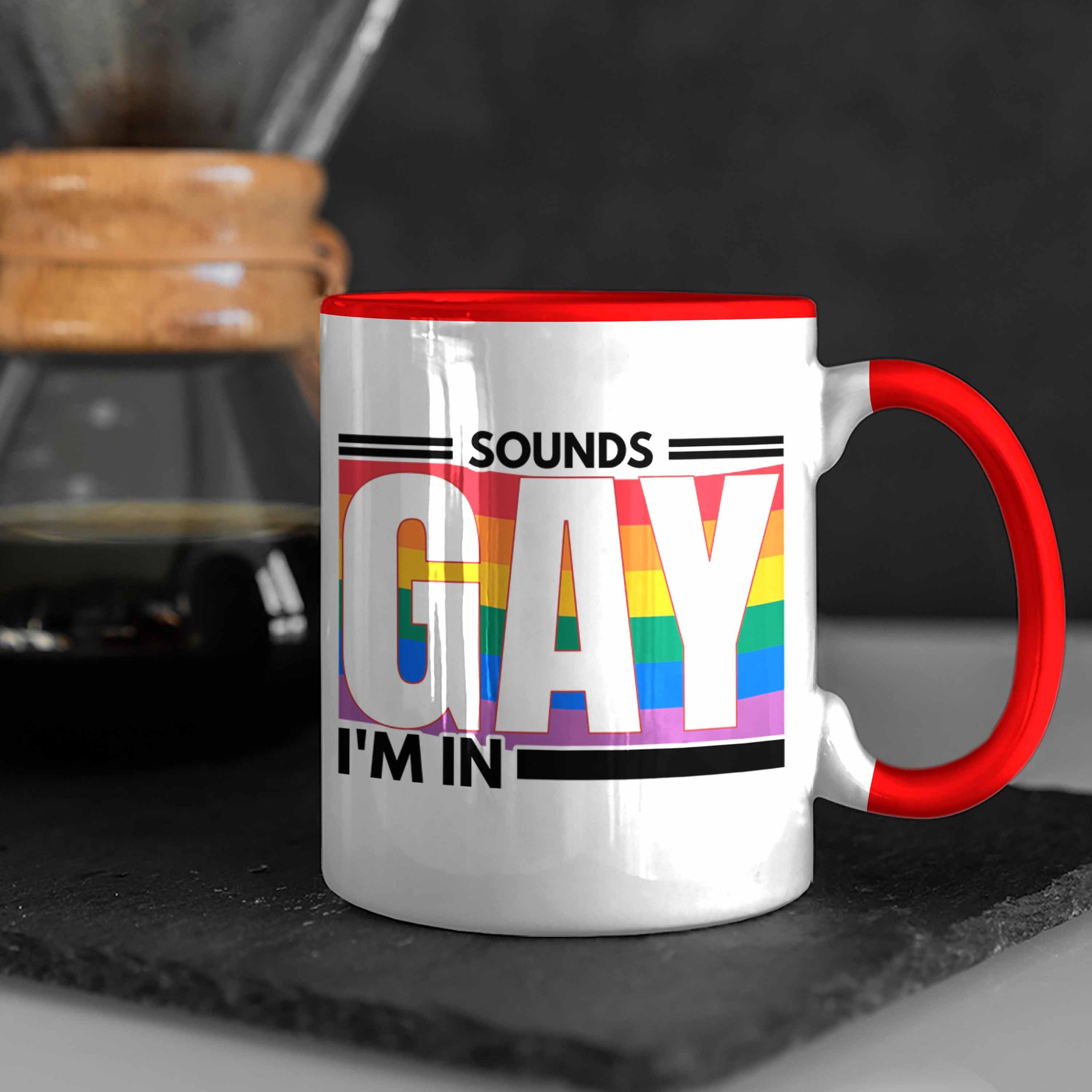 Trendation Schwule Rot LGBT Trendation Transgender Sounds Geschenk für In Regenbogen Im Grafik Gay - Lustige Lesben Tasse Tasse Regenbogen
