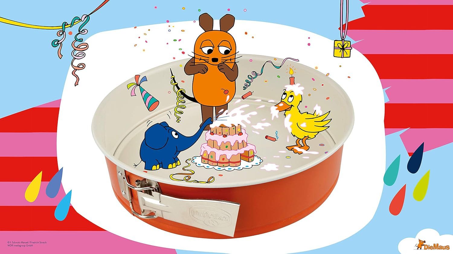 Dr. Oetker Küchenhelfer Springform Dr. Oetker Springform Ø 26 Die Maus runde Backform Kuchenform Ø 26cm