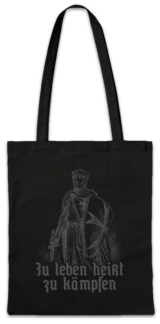 Beuteltasche Zu Leben Heißt Zu Kämpfen II Stofftasche Soldier Soldier Ritter