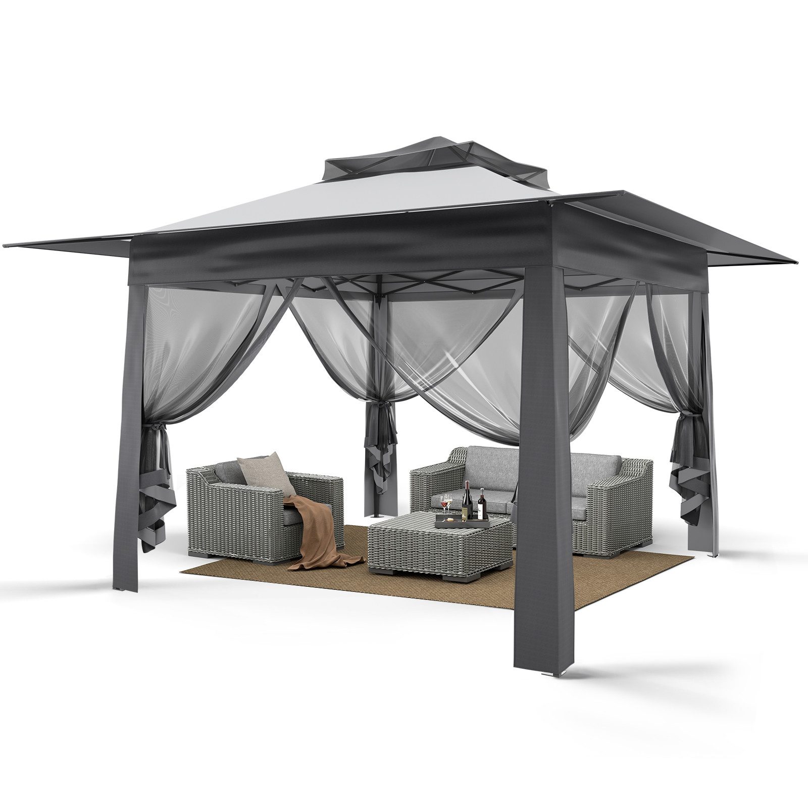Puluomis Faltpavillon Gartenpavillon Pavillon Faltbar Pop günstig online kaufen