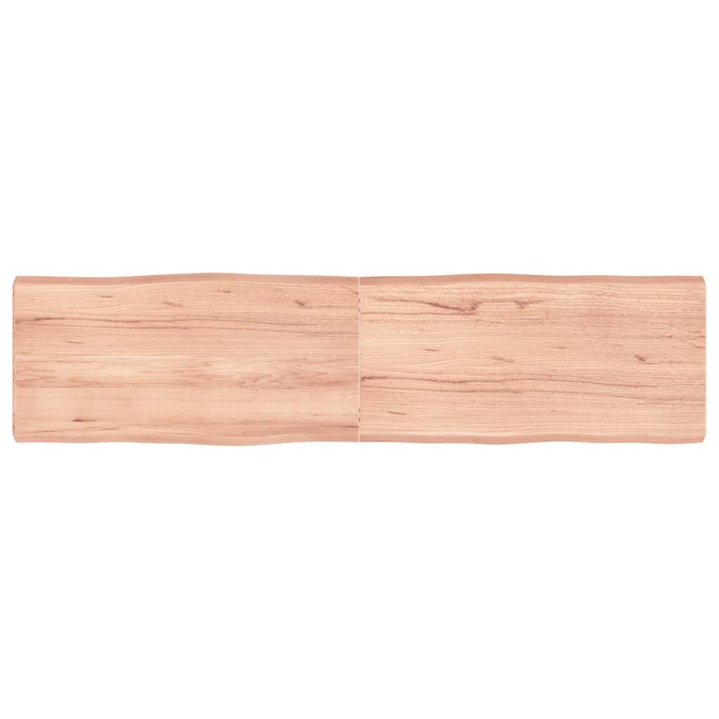 furnicato Tischplatte 160x40x(2-6) cm Massivholz Behandelt Baumkante (1 St)