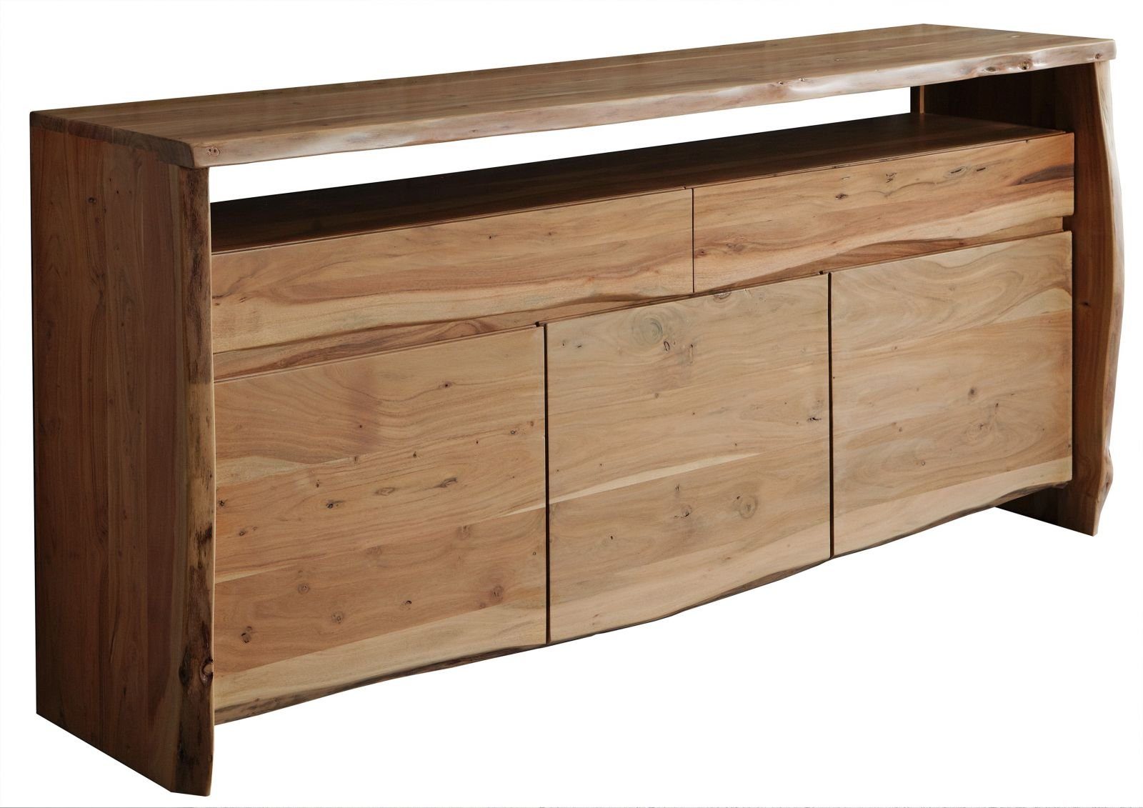 Massivmoebel24 Sideboard PURE ACACIA (Massivholz), Sideboard Akazie 191x45x96 natur lackiert PURE ACACIA #102
