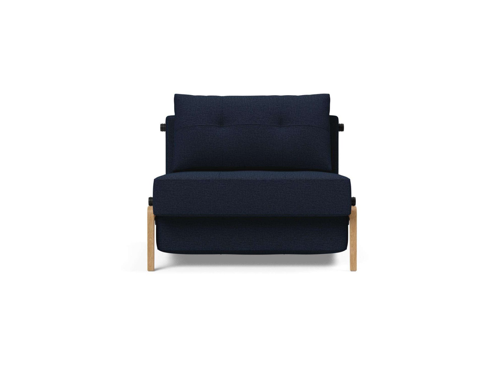 INNOVATION LIVING ™ Sessel CUBED Schlafsessel, Füße Eiche, Breite 98cm, hoher Sitzkomfort