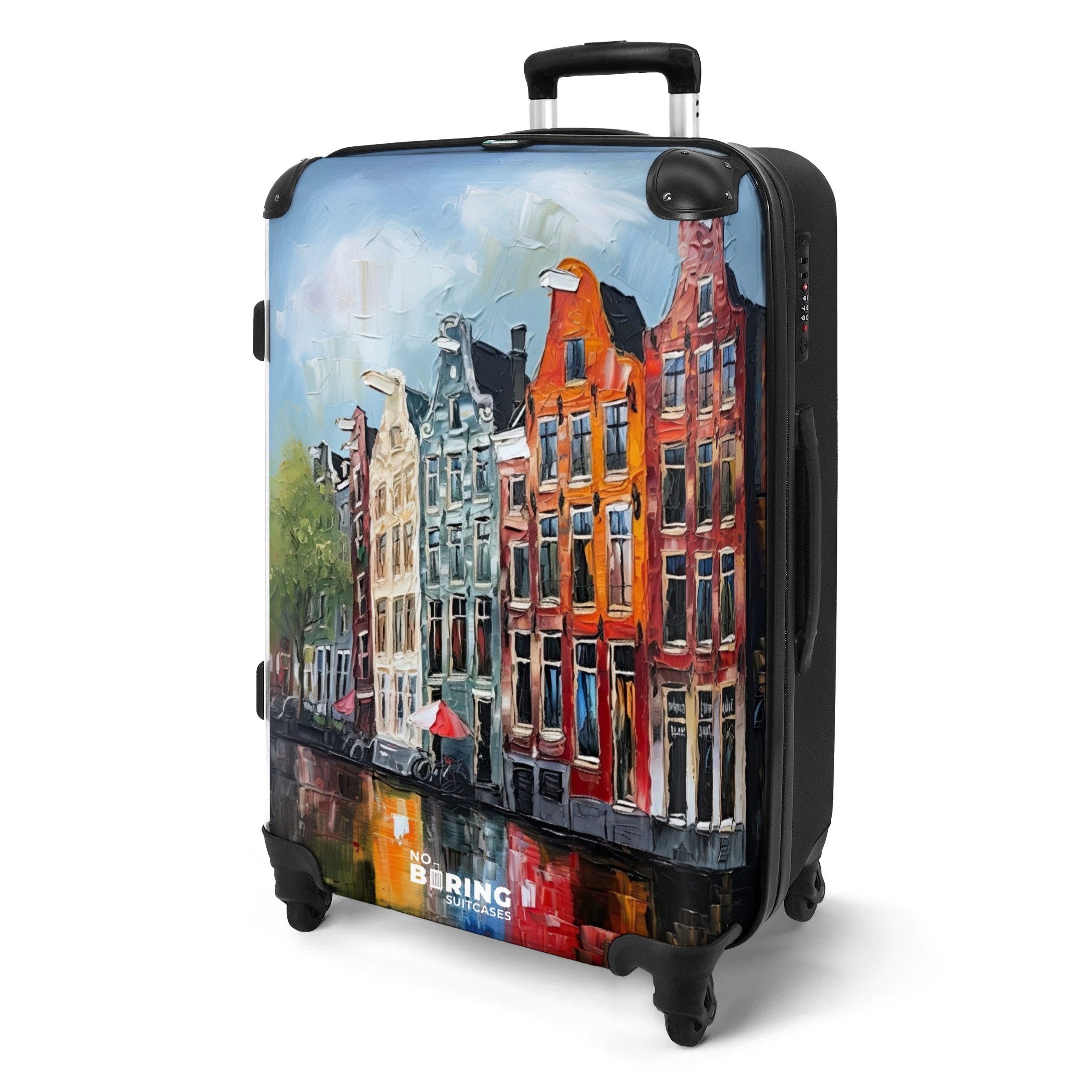 NoBoringSuitcases.com© Hartschalen-Trolley Ölgemälde - Architektur - günstig online kaufen