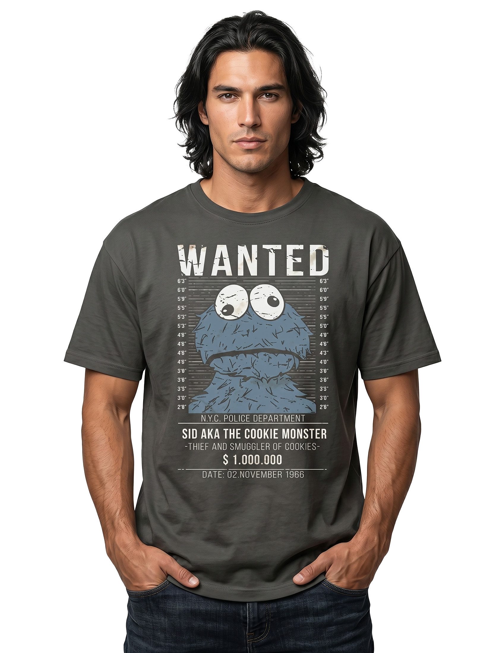 MAKAYA T-Shirt Lustige Sprüche Motiv Wanted Funshirt Coole Fun Geschenke für Männer mit Druck