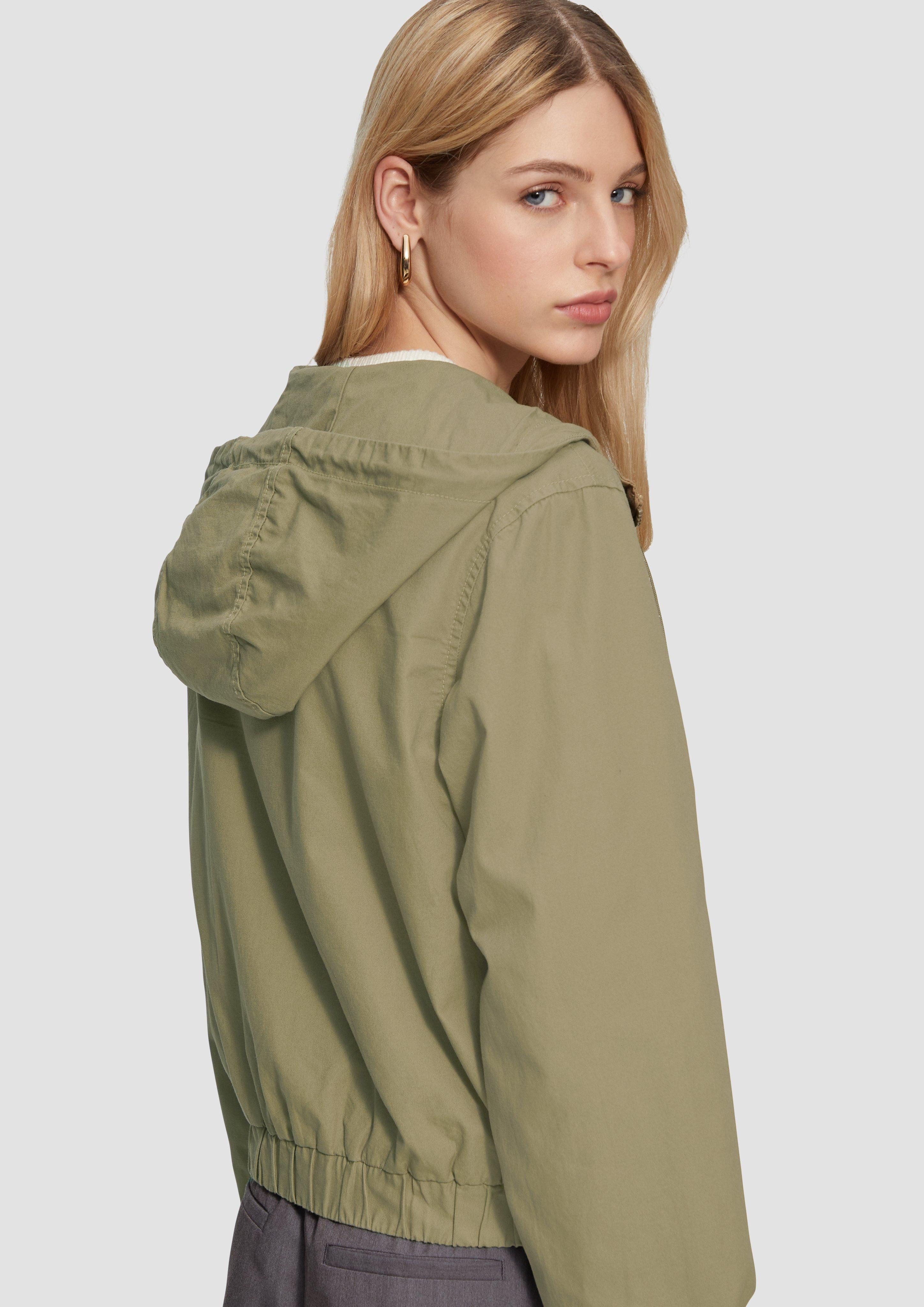 QS Outdoorjacke Blouson aus Baumwolle mit günstig online kaufen