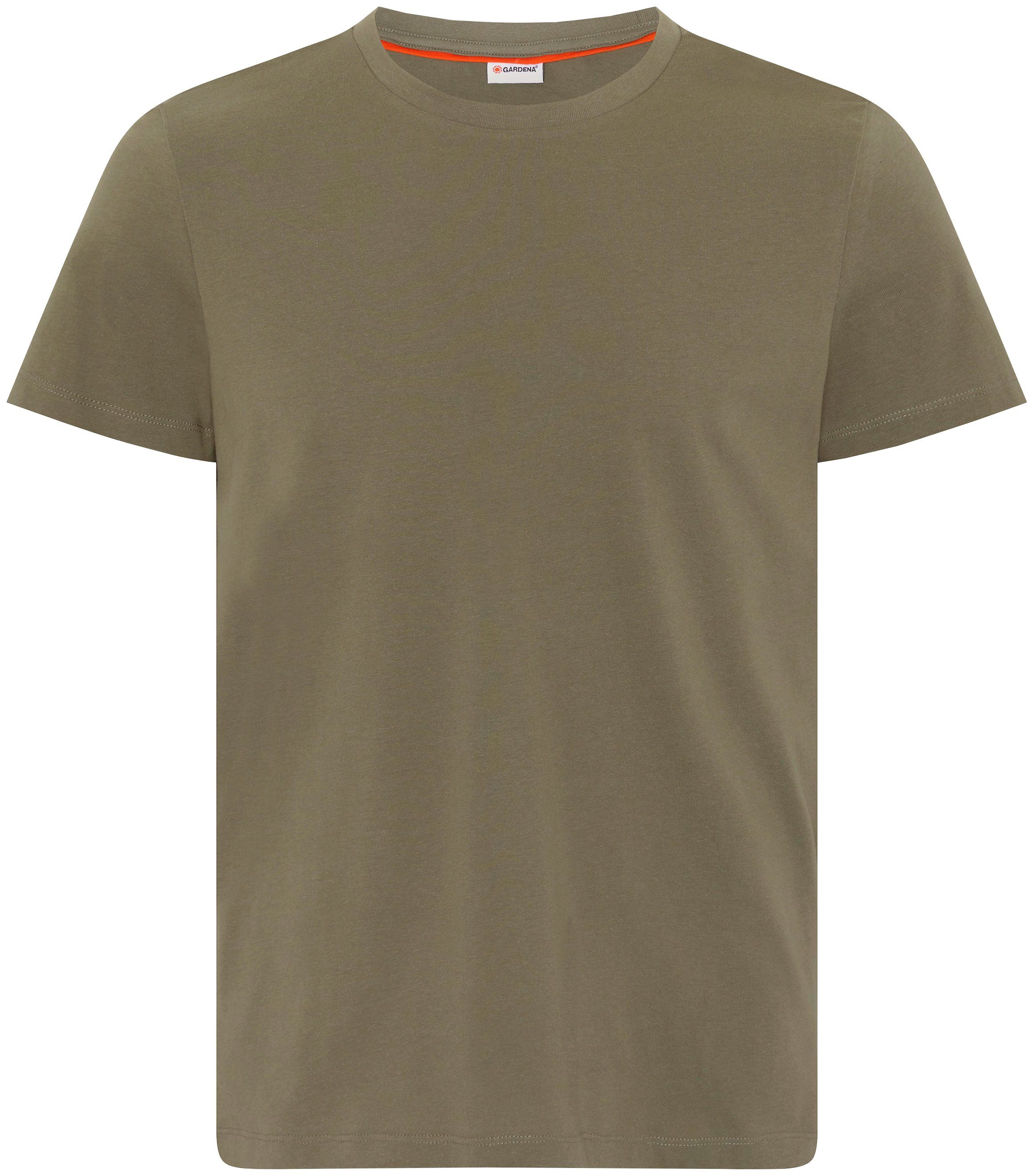 GARDENA T-Shirt Dusty Olive unifarben