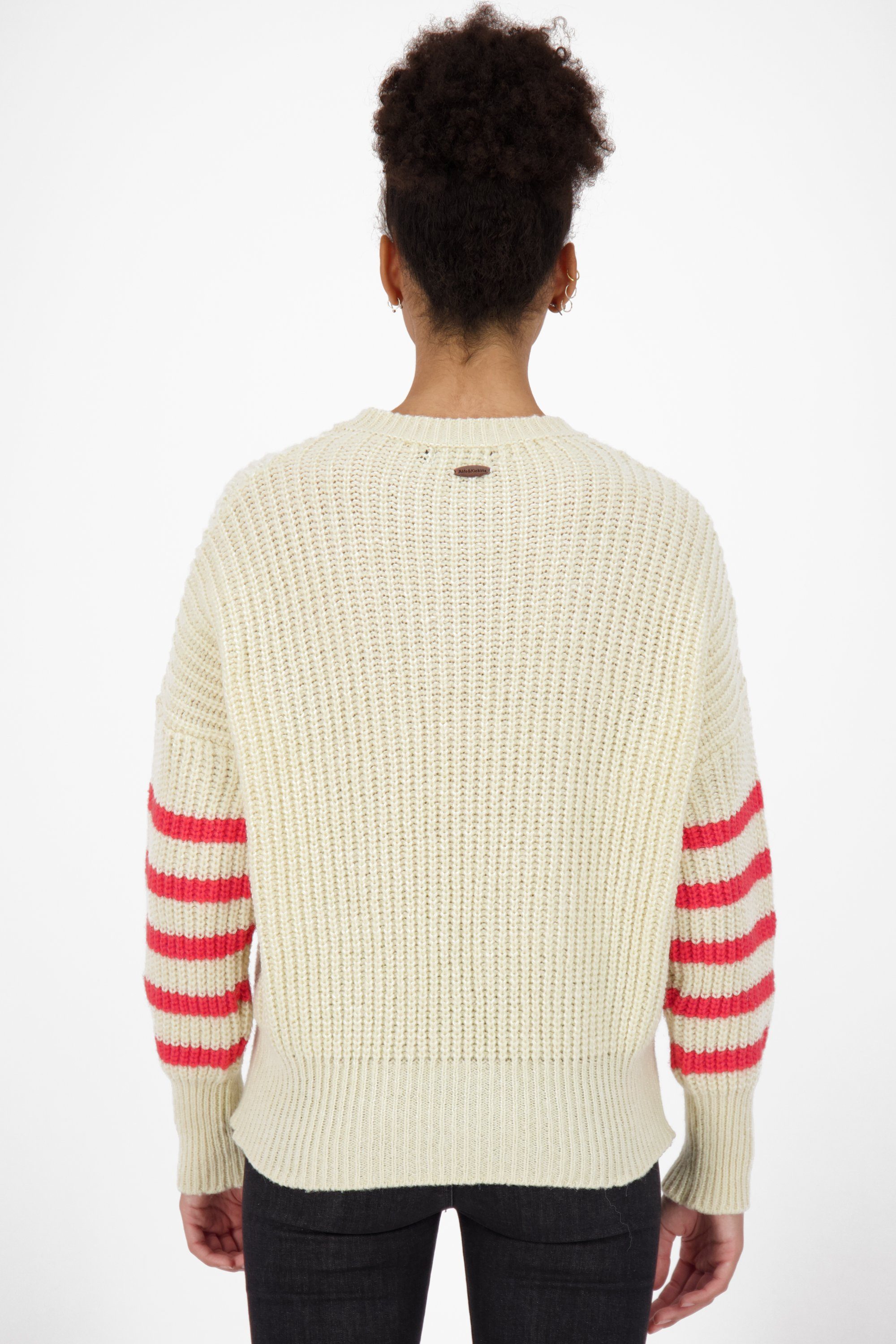 Alife & Kickin Rundhalspullover DarjaAK Damen creme Pullover Z Rundhalspullover, Knit