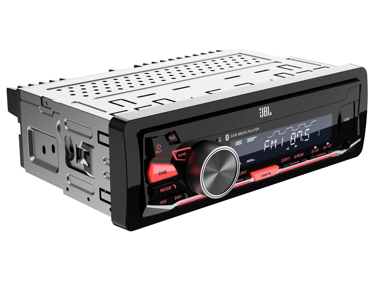 JBL Celebrity 350D 1-DIN MP3-Autoradio mit Bluetooth / DAB / USB / AUX-IN Autoradio (RDS, AM/FM Radio, Animiertes Display, 1 DIN)