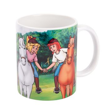 United Labels® Tasse Bibi & Tina Tasse - 8 Hufe, 4 Beine, 1 Team aus Keramik 320 ml, Keramik