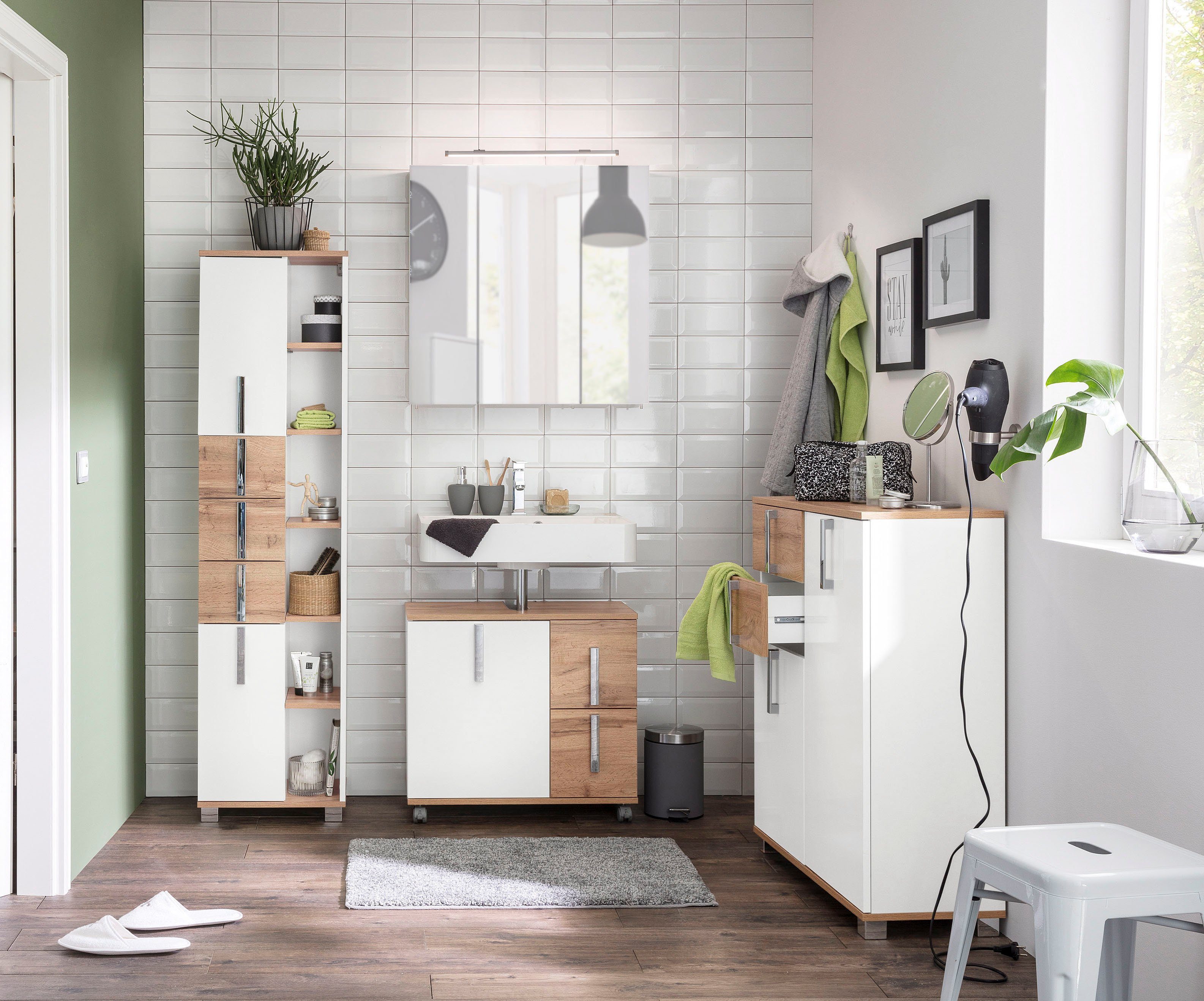 Schildmeyer Waschbeckenunterschrank Kampen made in Germany Höhe 60 cm, mit günstig online kaufen