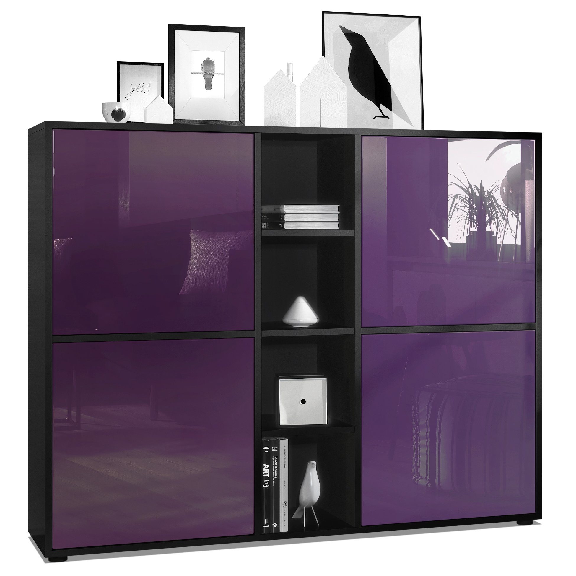 Vladon Highboard Cuba V3 (Highboard, Schrank günstig online kaufen
