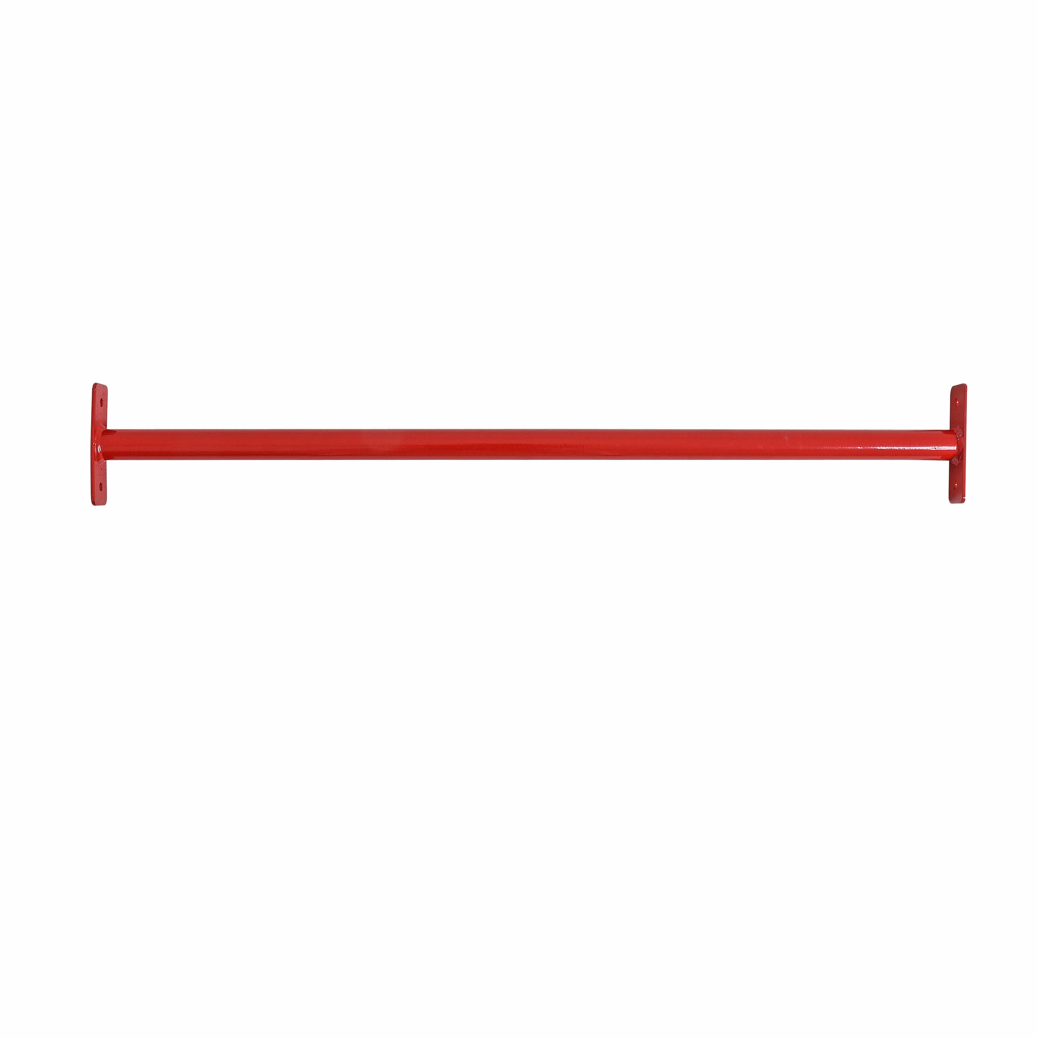 ESTEXO Klimmzugstange Reckstange 90 cm Turnstange Rot Kletterstange Turnreck Metallreck