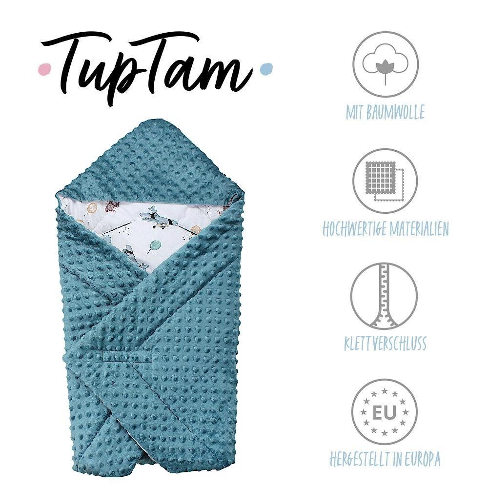 TupTam für Minky, Füchse Smaragdgrün Wattiert Einschlagdecke / / Ballons Flugzeuge Einschlagdecke Babyschale Winter / Baby