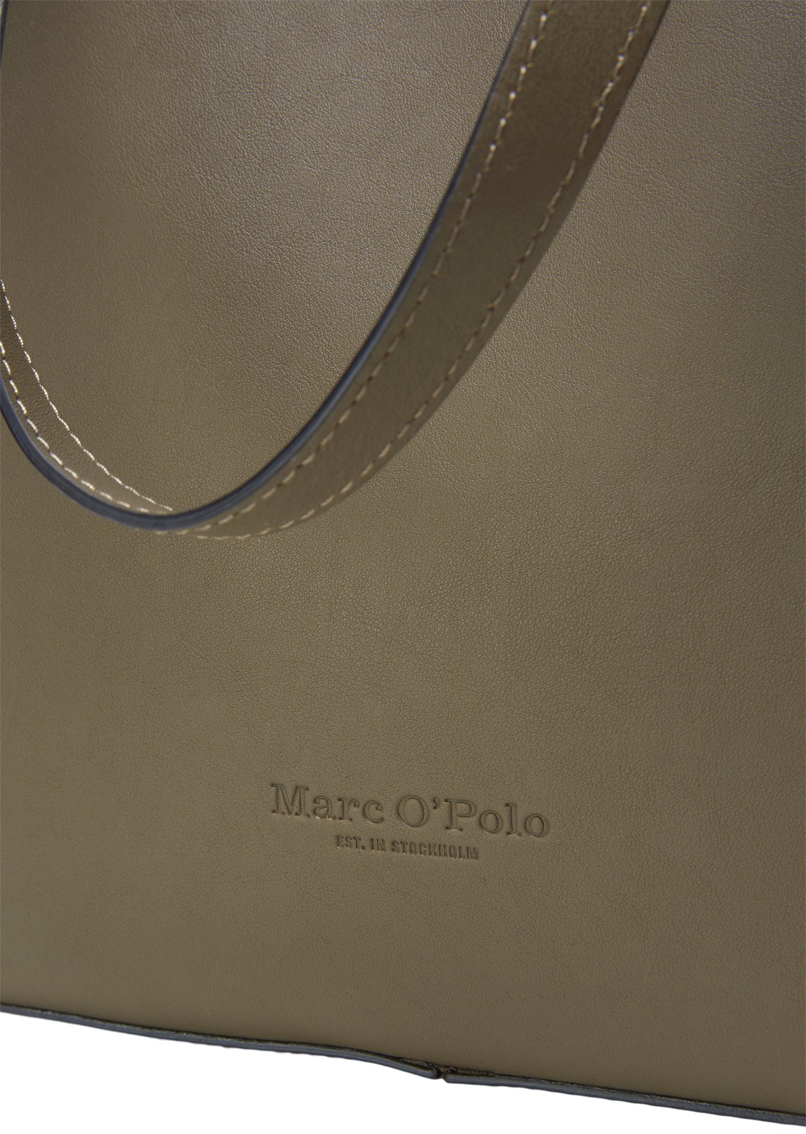 Marc O'Polo Shopper aus edlem Rindsleder grün