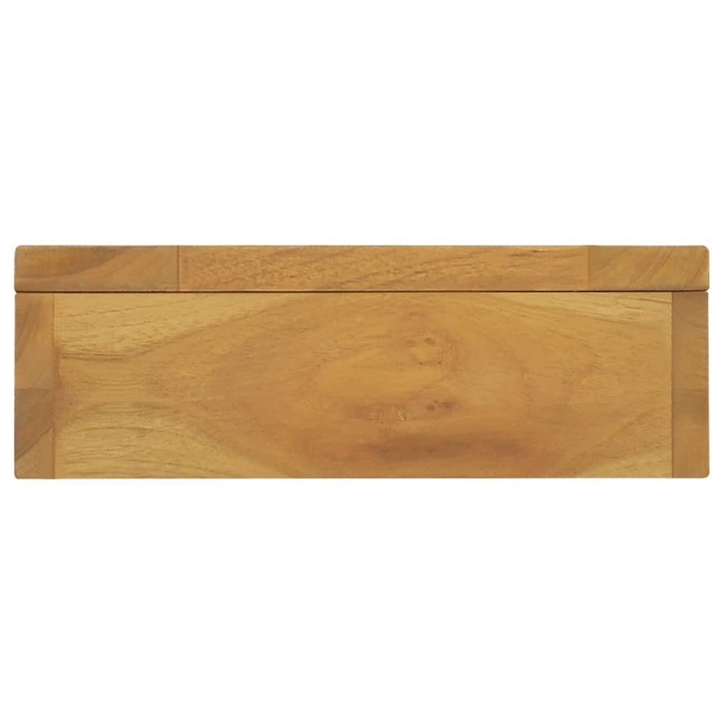 vidaXL Massivholz Fächerschrank Spiegelschrank 30x10x40 cm Teak (1-St)