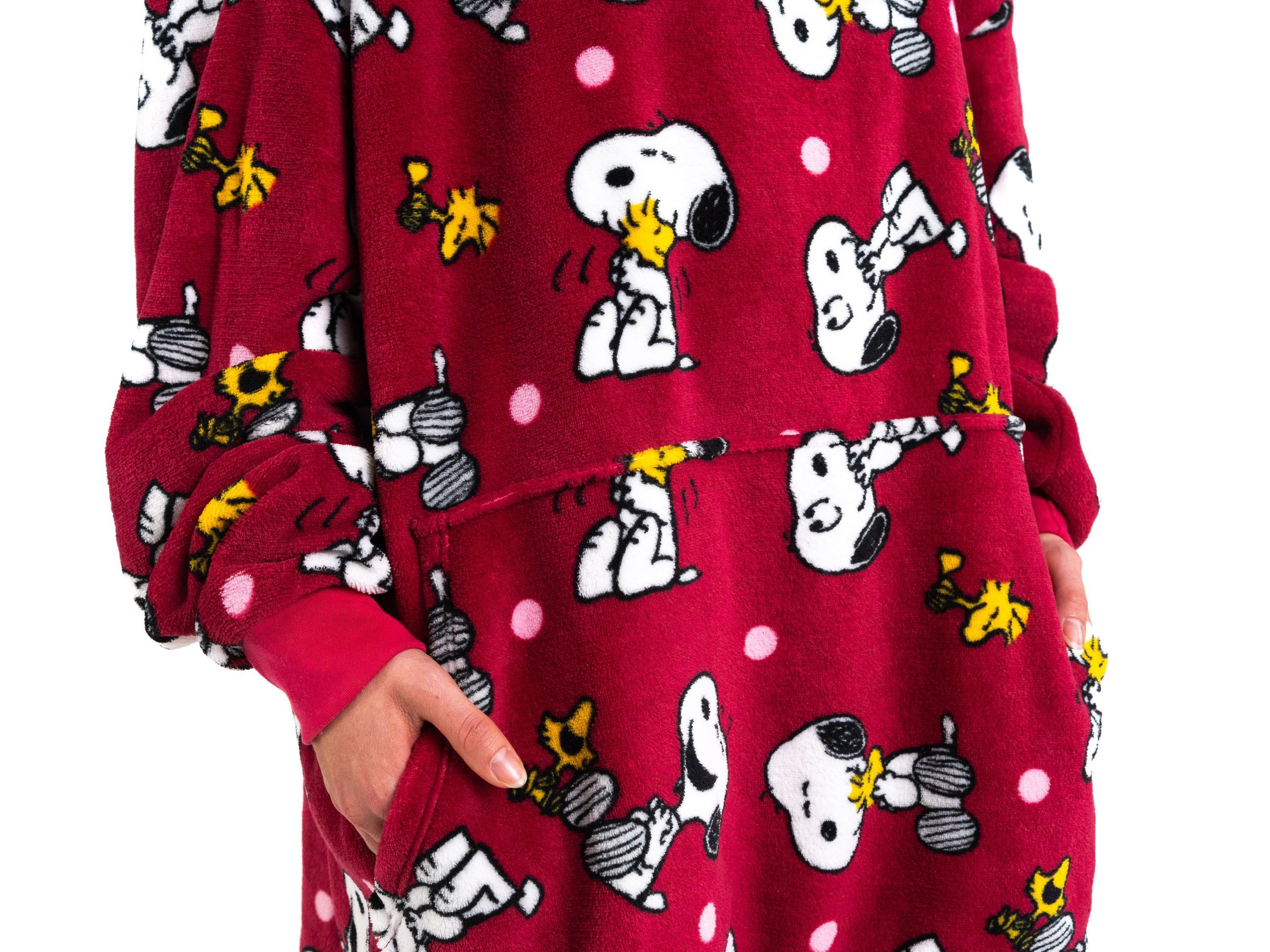United Labels® Kapuzenpullover The Peanuts Snoopy Oversize Cozy Hoodie Übergroße Kuschelpullover