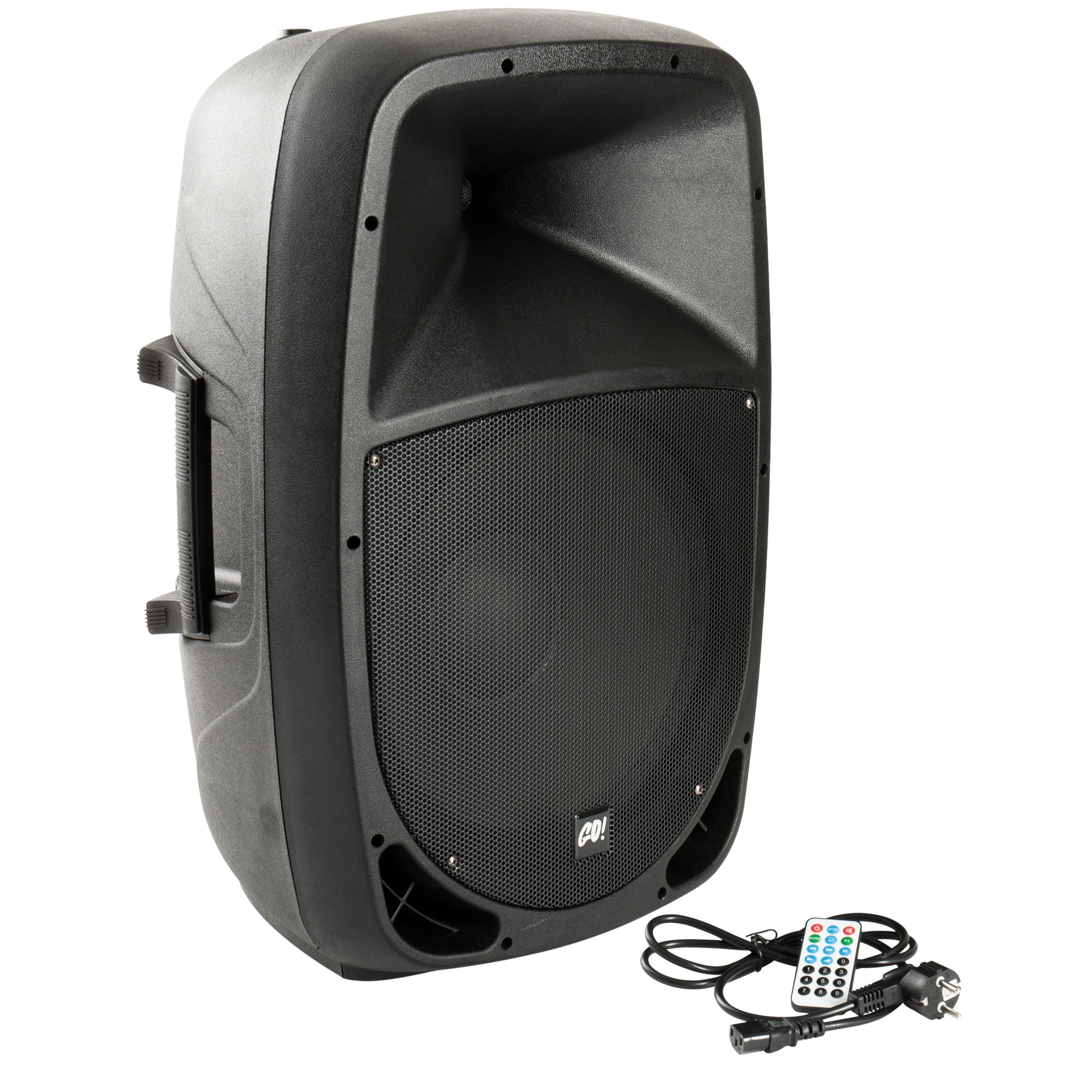 MUSIC STORE Lautsprecher (Aktiver 15 Zoll Lautsprecher, Bluetooth, USB/SD-Karten-Slots, 700W)