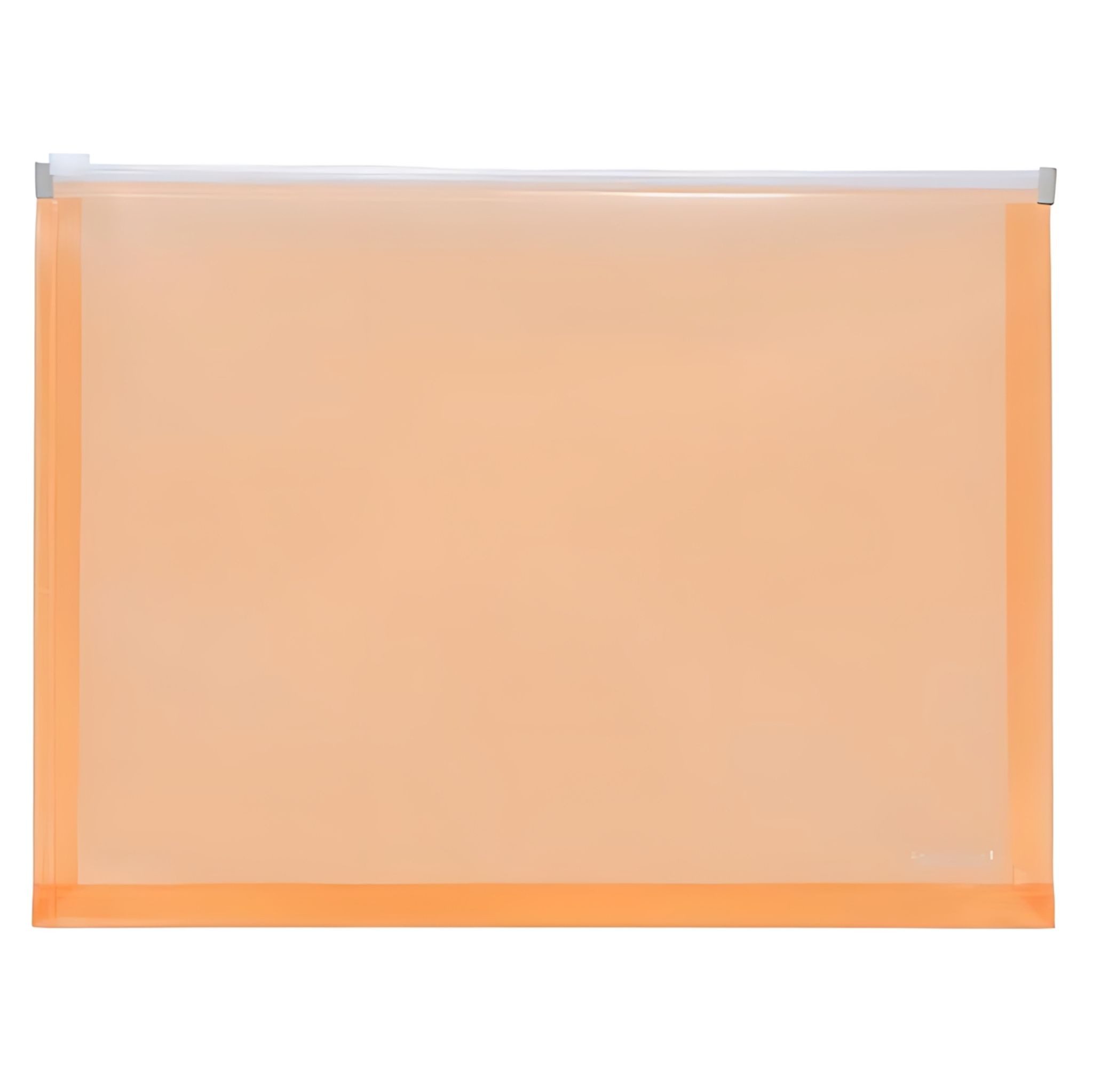 FOLDERSYS Dokumententasche FSY Gleitverschluss-Beutel, A4, Dehnfalte, PP orange transluzent, 1