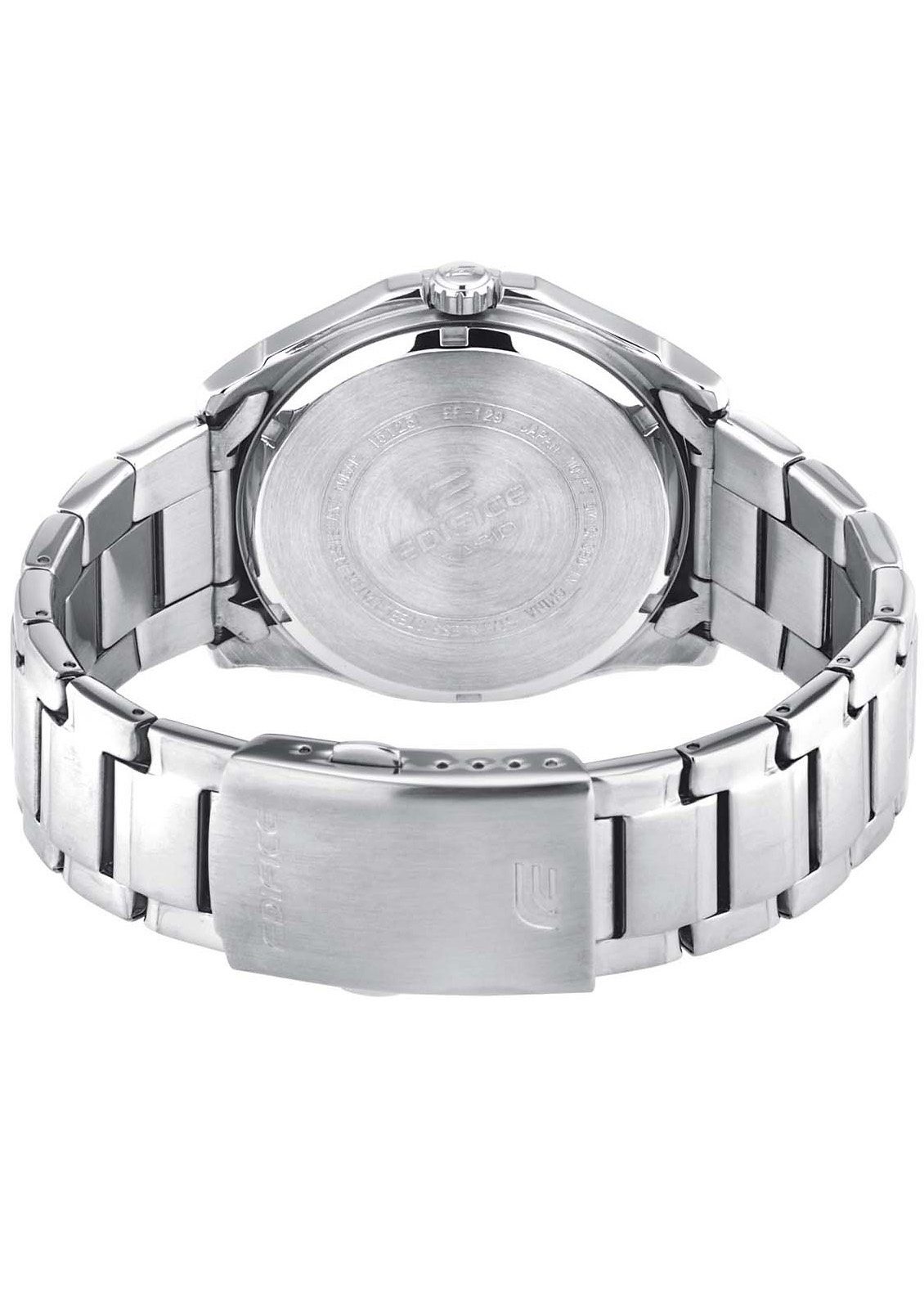 CASIO EDIFICE Quarzuhr EF-129D-2AVEF, Armbanduhr, Herrenuhr, bis 10 bar wasserdicht, Datum, Wochentag