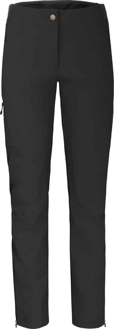 Bergson Outdoorhose AKKA Vario (slim) Damen Wanderhose, sportlich, elastisch, komfortabel, Короткие размеры, schw