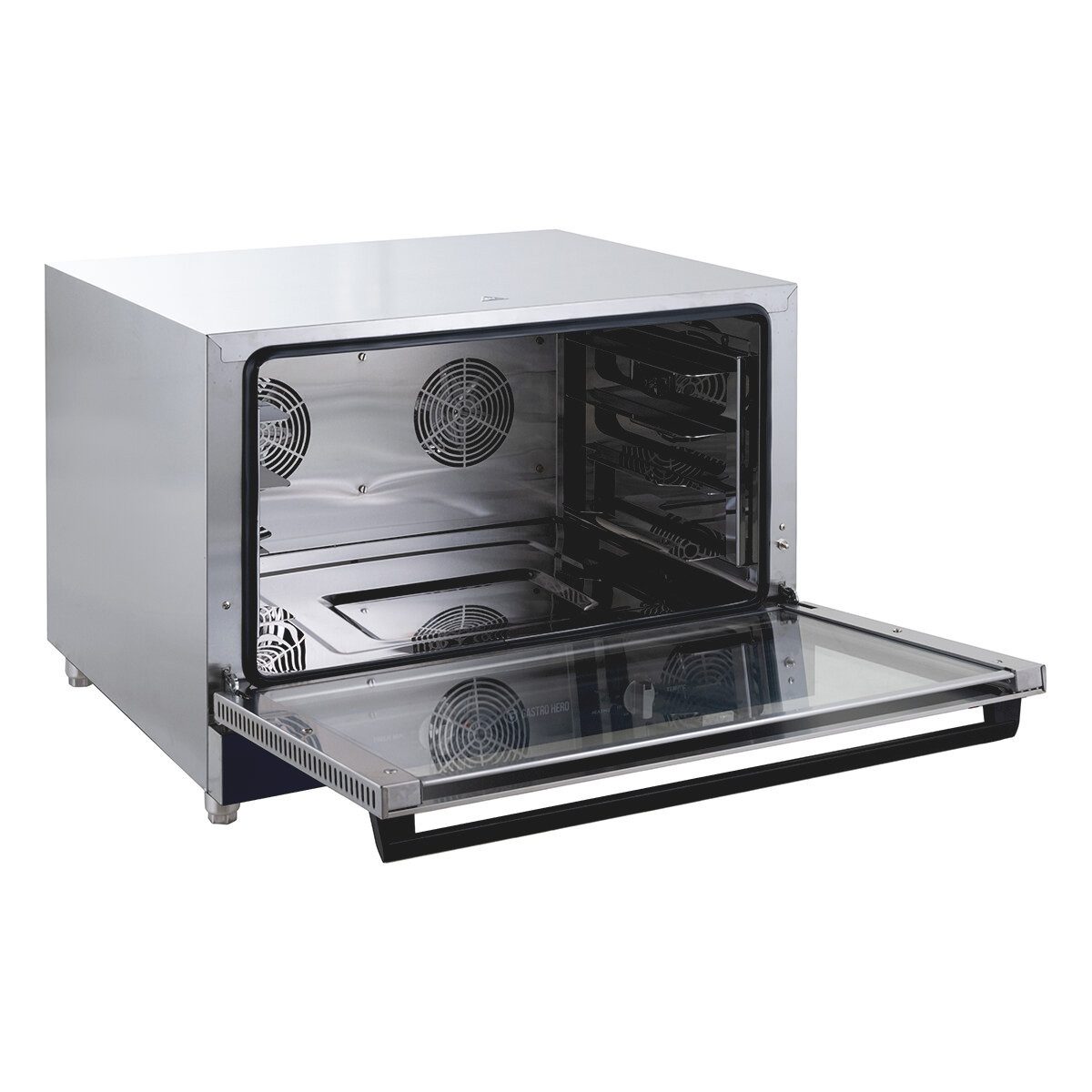 GastroHero Dampfbackofen Heißluftofen 4x GN 1/1 - Umluft Ofen aus Edelstahl - Profi Gastro Heißluftofen 4x GN 1/1 - Umluft Ofen aus Edelstahl - Profi Gastro