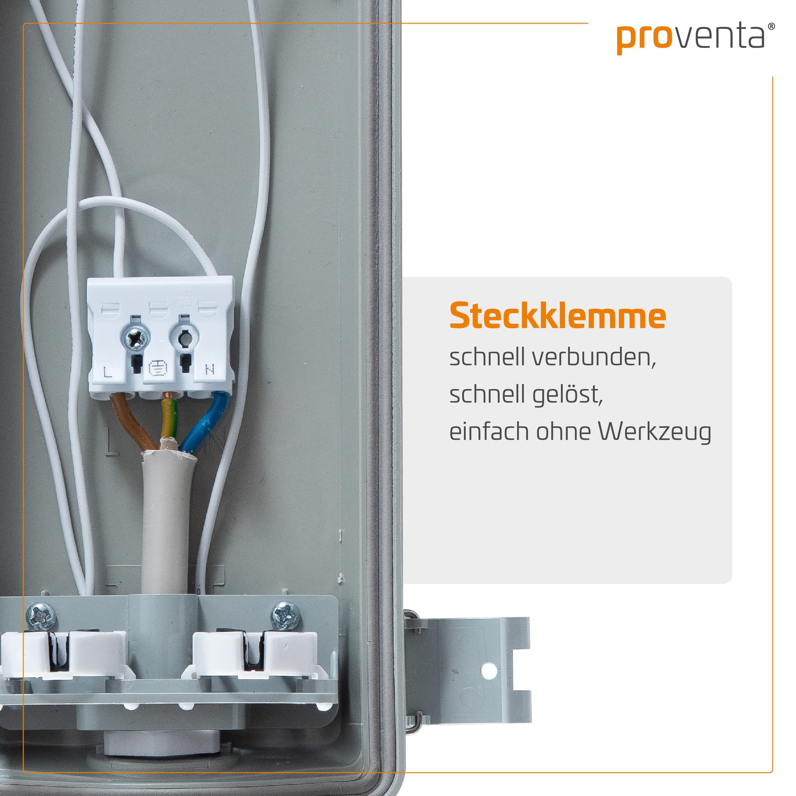 proventa LED Deckenleuchte Feuchtraumleuchte 120 cm, IP65, 2 Stück, 36 W, 4320 Lumen, Kunststoff, neutralweiß
