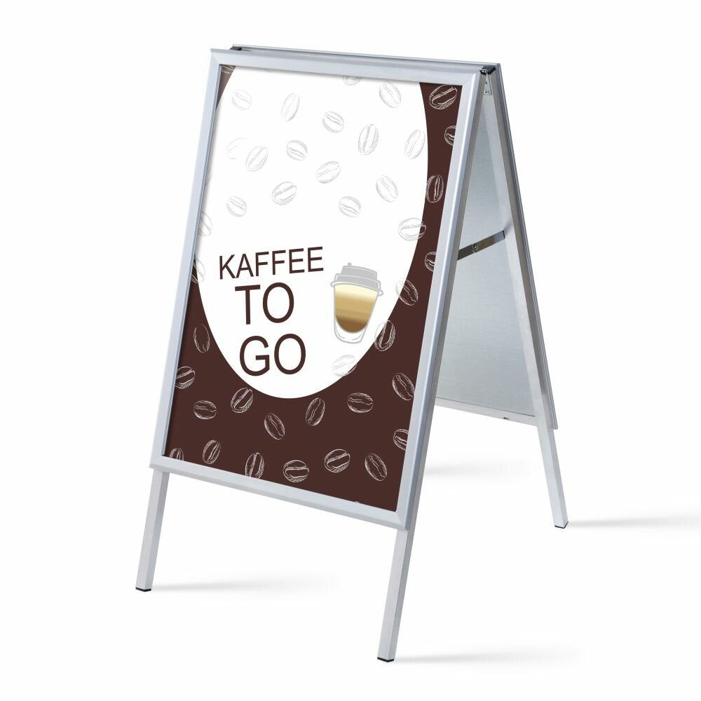 Showdown Displays Standregal A1- Komplett-Set - Kaffee To Go Deutsch - Braun/Schwarz, 1-tlg.
