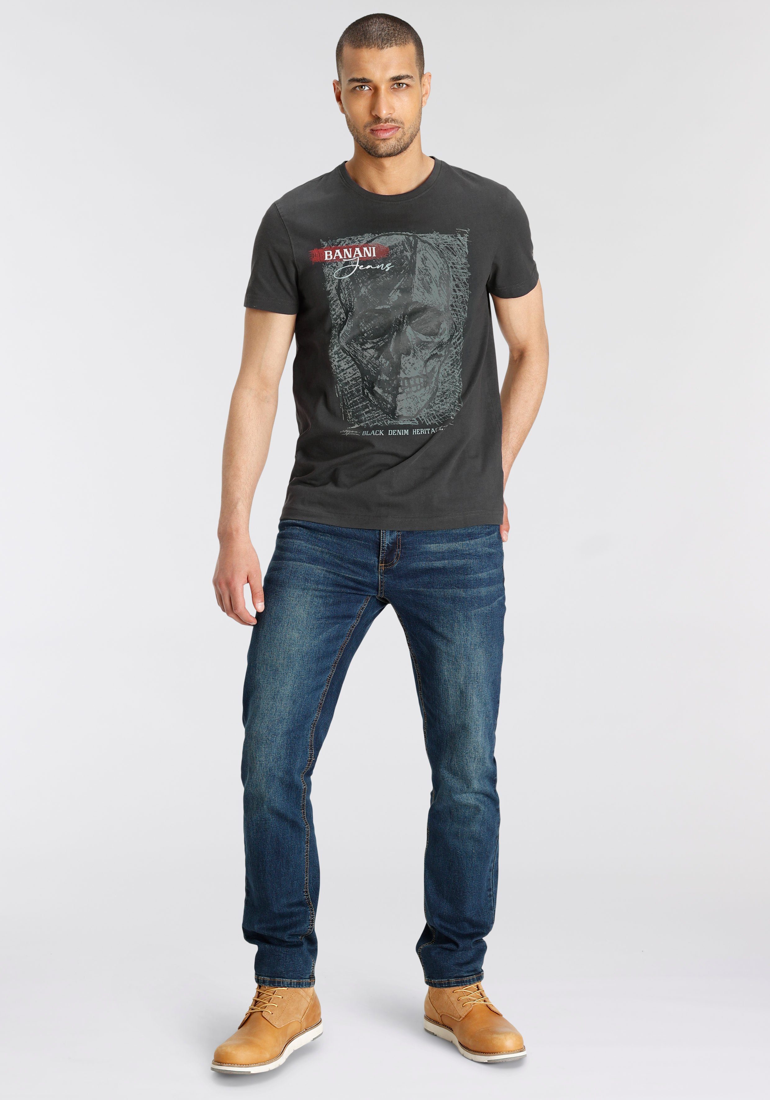 großem Banani T-Shirt Bruno Frontprint mit