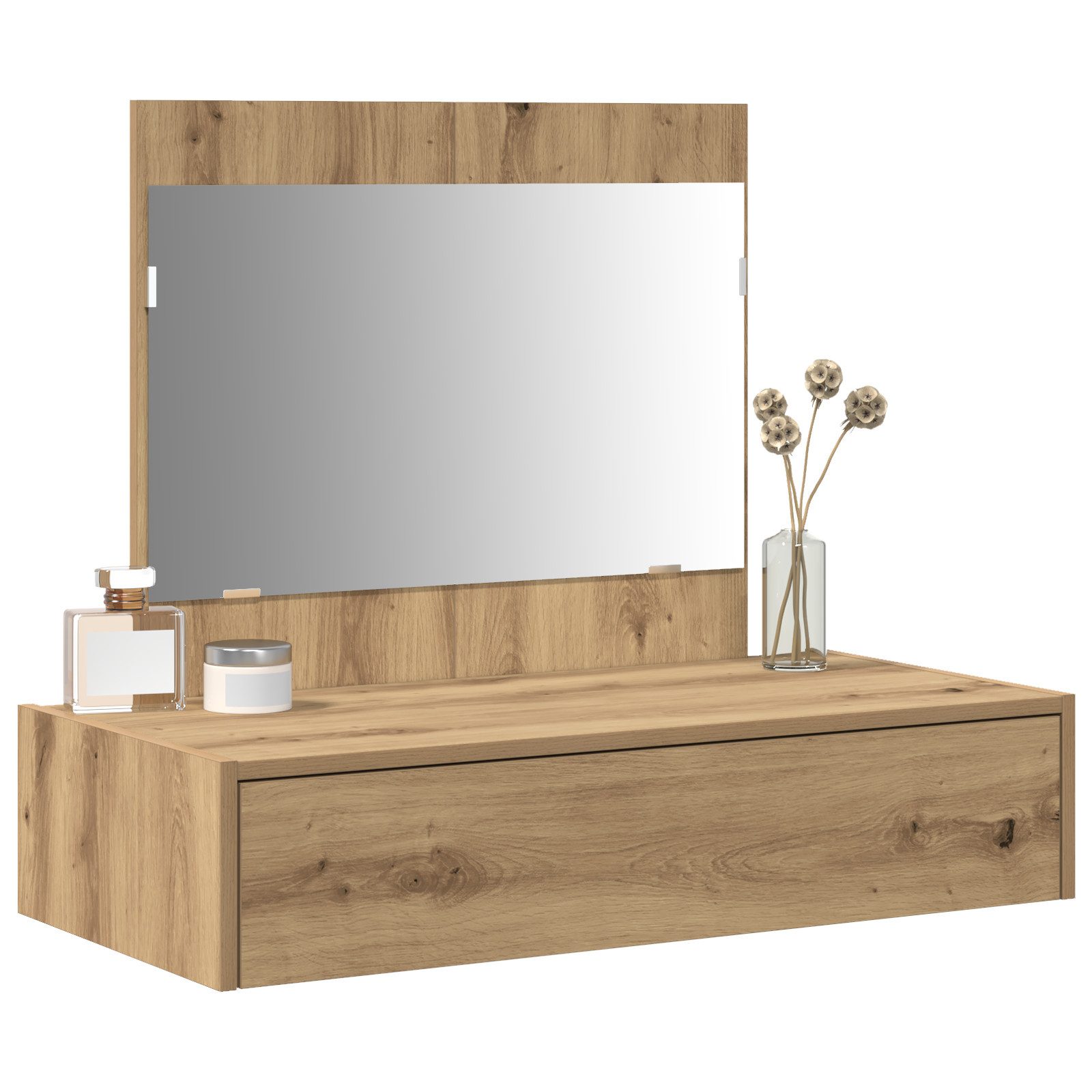 vidaXL Schminktisch Schminktisch Wandmontage Artisan Eiche günstig online kaufen