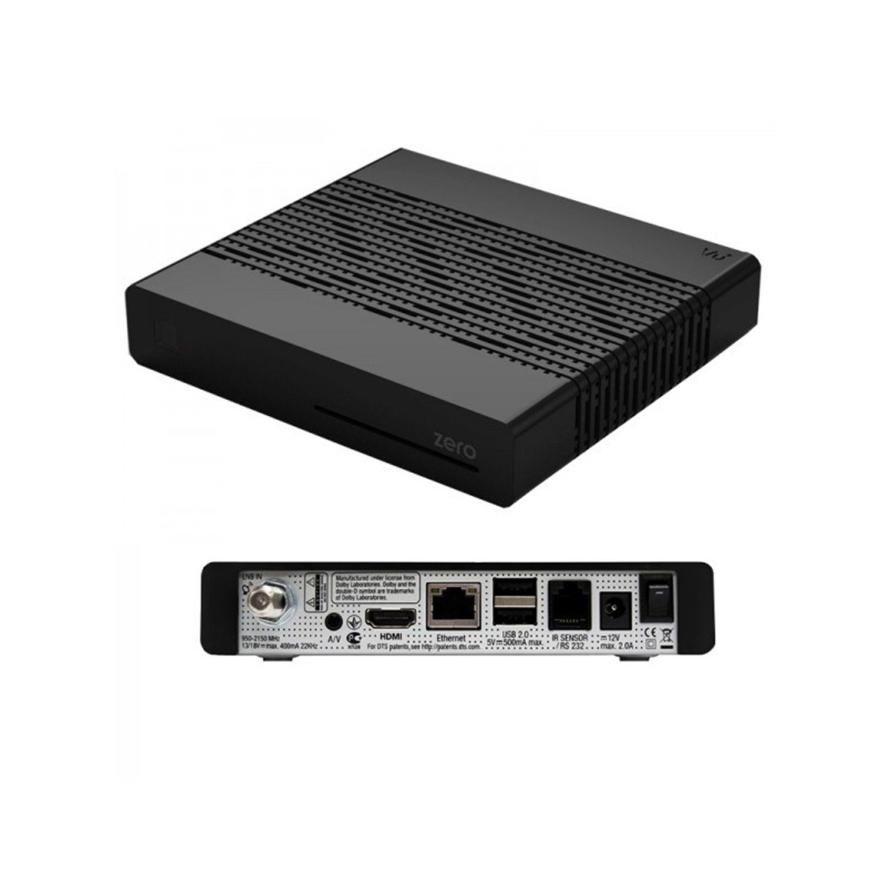 VU+ Zero Black DVB-S2 Tuner Receiver Linux Wlan mit SAT-Receiver FULLHD Sat Stick