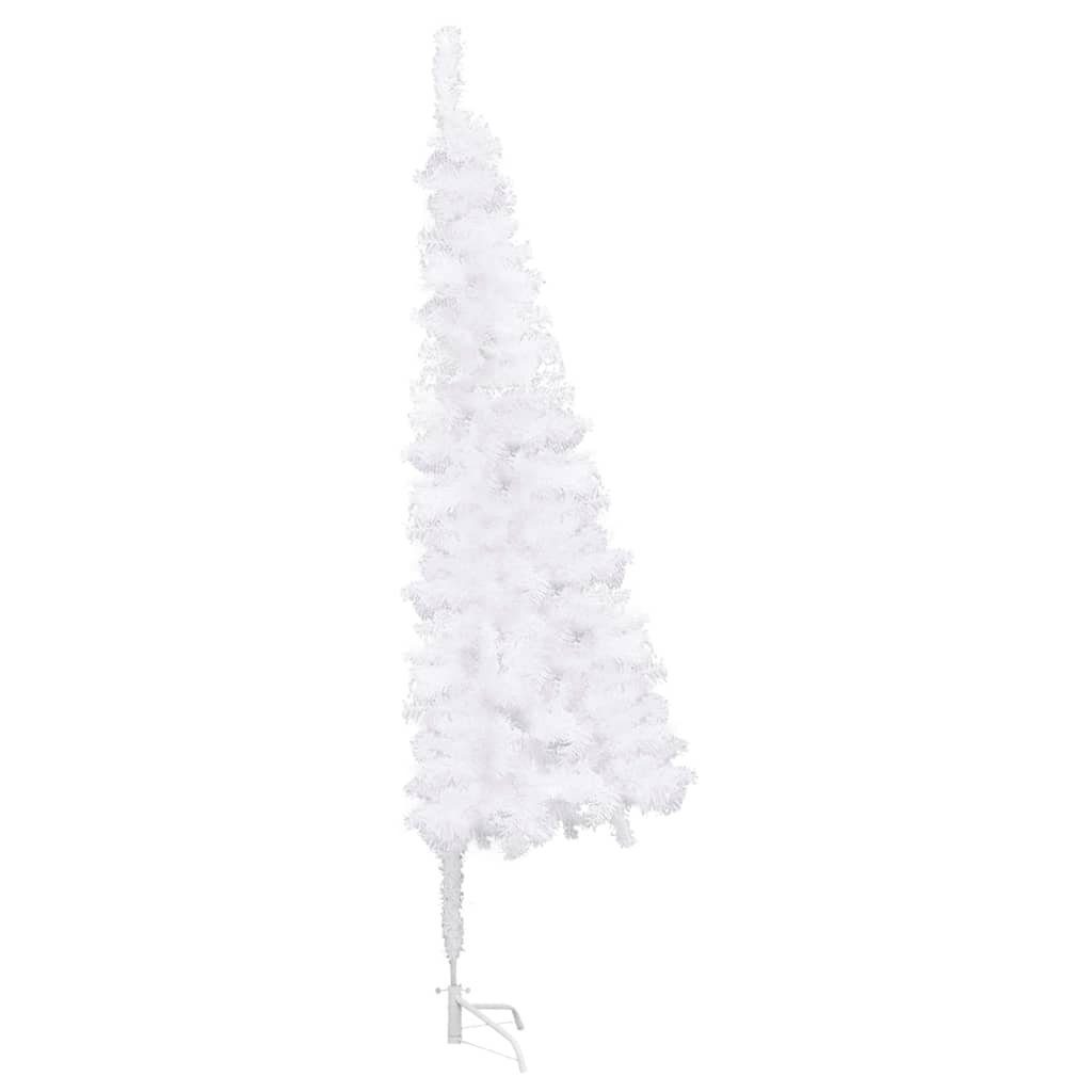 furnicato Künstlicher Weihnachtsbaum Künstlicher Eck-Weihnachtsbaum PVC 240 Weiß cm